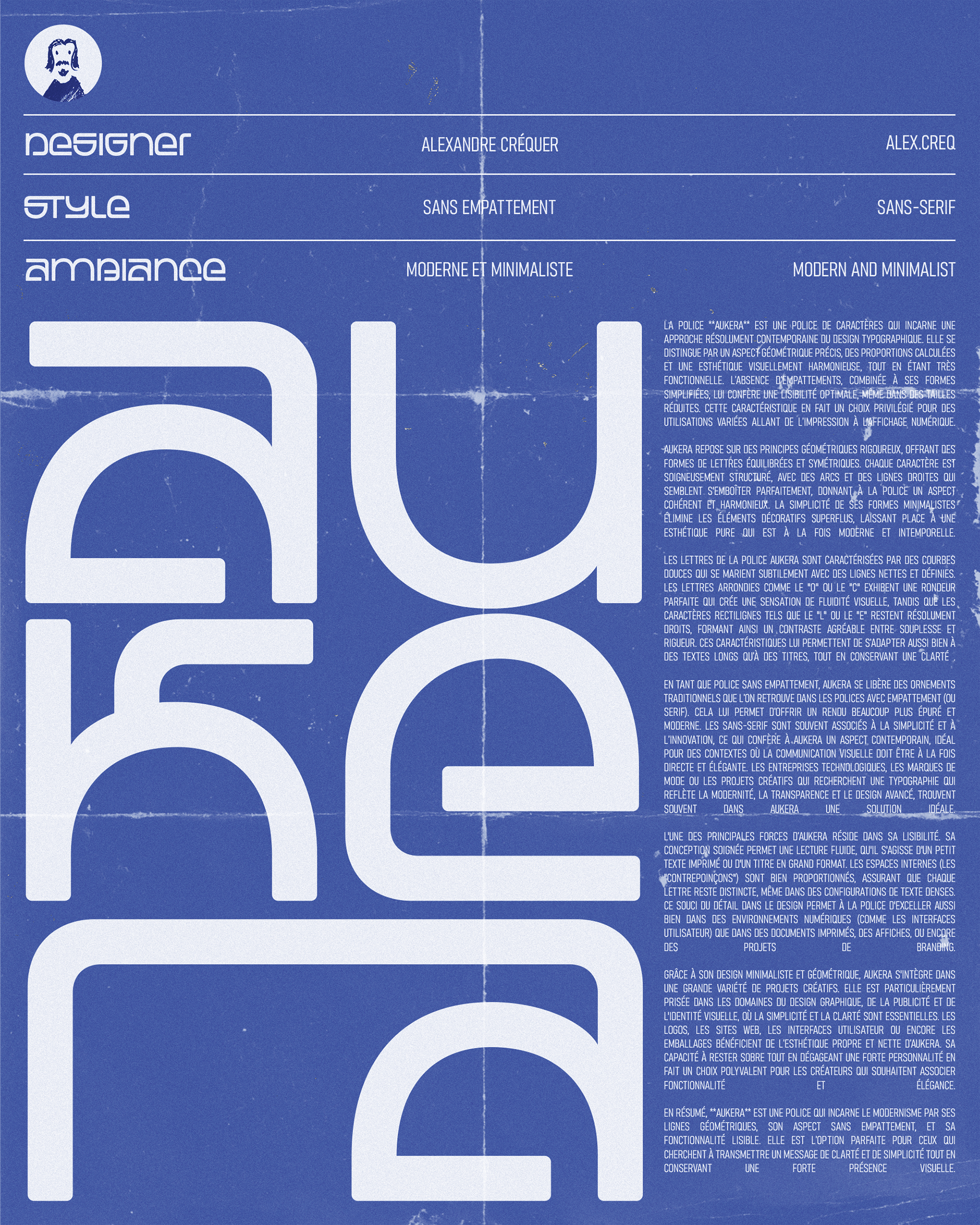 Aukera Font Poster | 02-10-2024