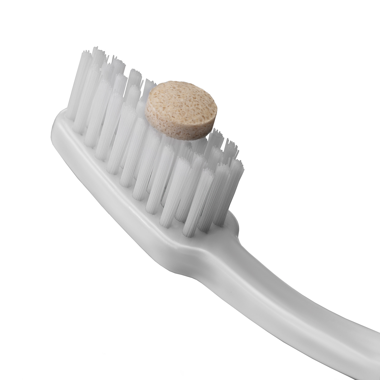 toothpaste tablet on toothbrush | ecommerce website photography | Pro Exposure Photography