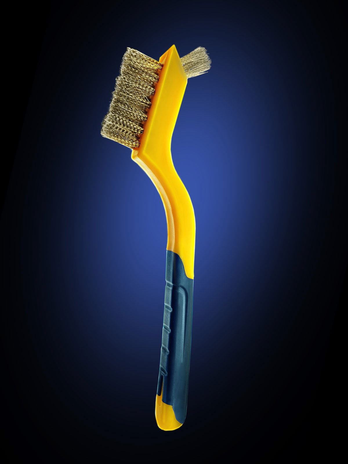 bbq grill brush product photo isolated against complimentary colour background | Pro Exposure Photography