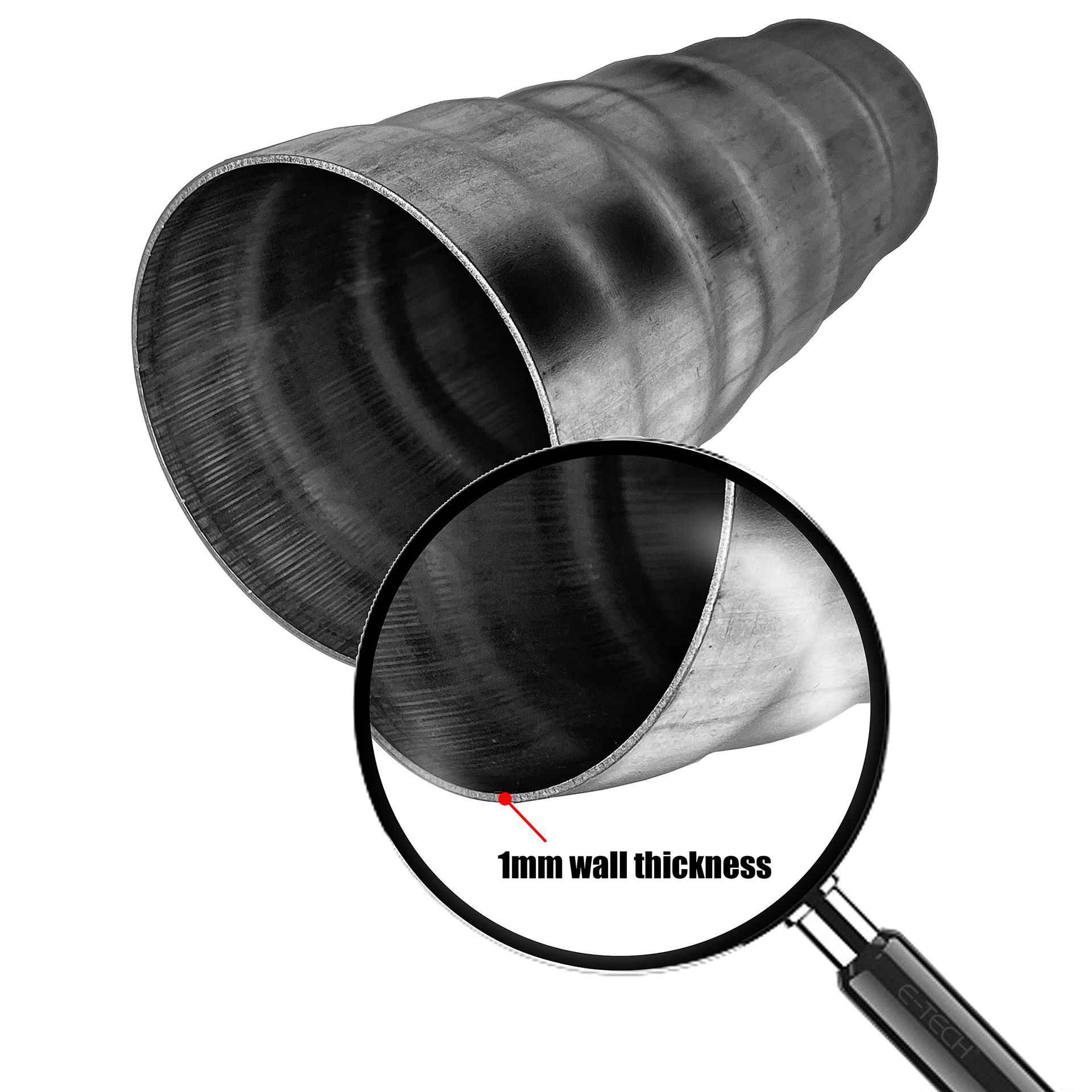 infographic showing product wall thickness and magnifying glass | product photography | Pro Exposure Photography