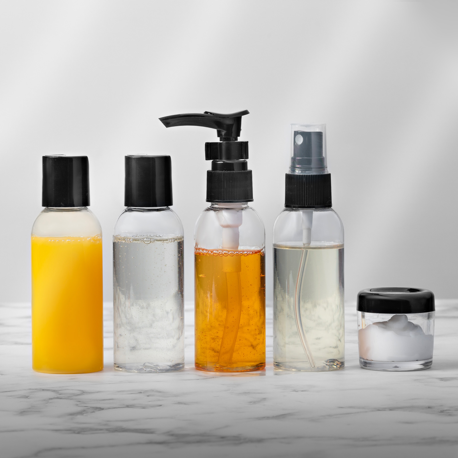 Travel bottles set Amazon product photo | Pro Exposure Photography