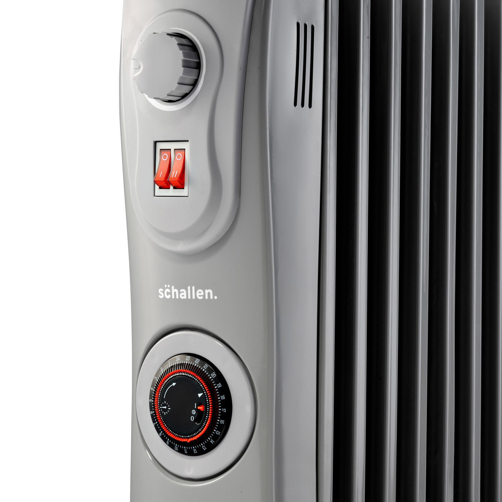 Schallen oil filled heater controls macro photo | ecommerce product photo | Pro Exposure Photography