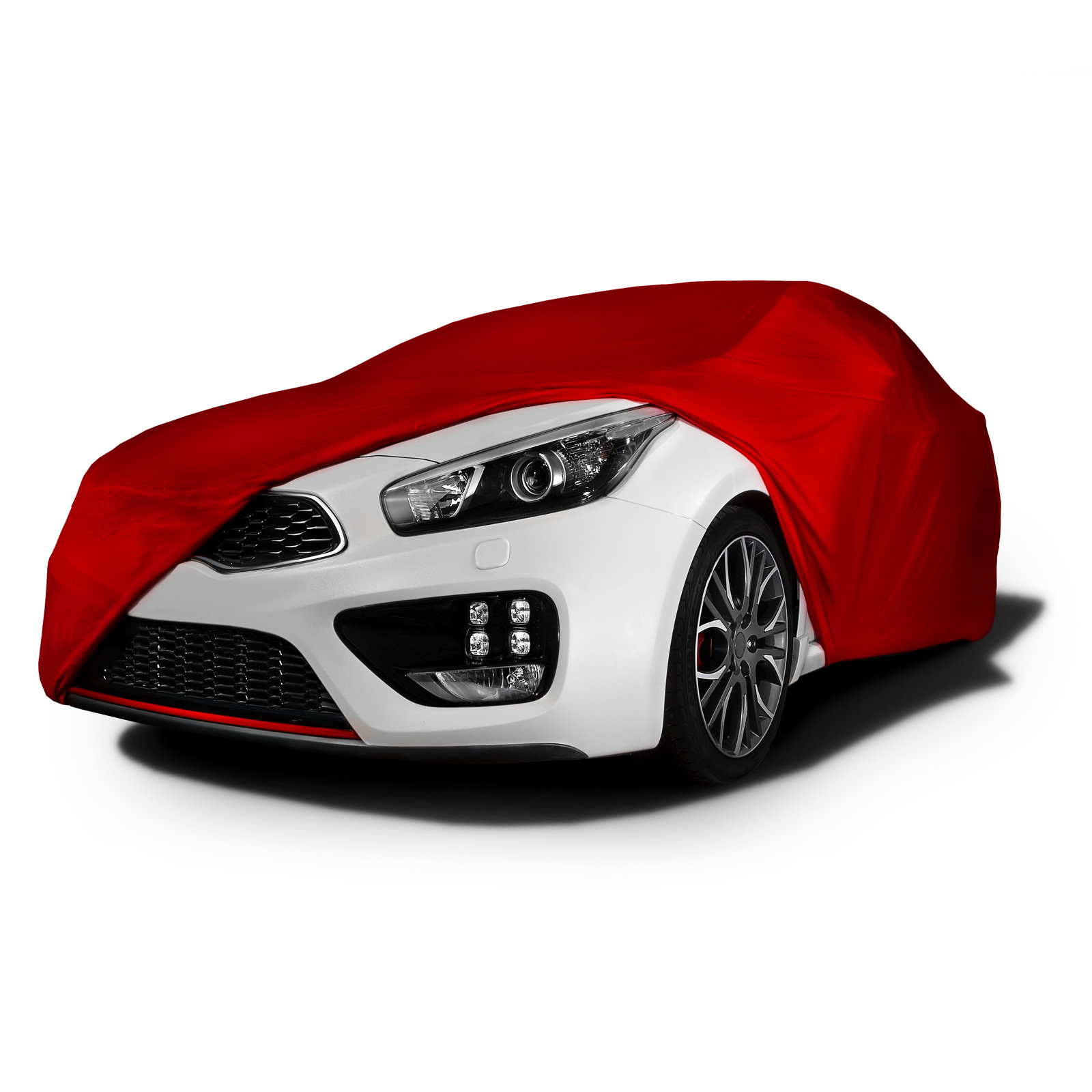 ecommerce product photography | car cover and vehicle on white background |