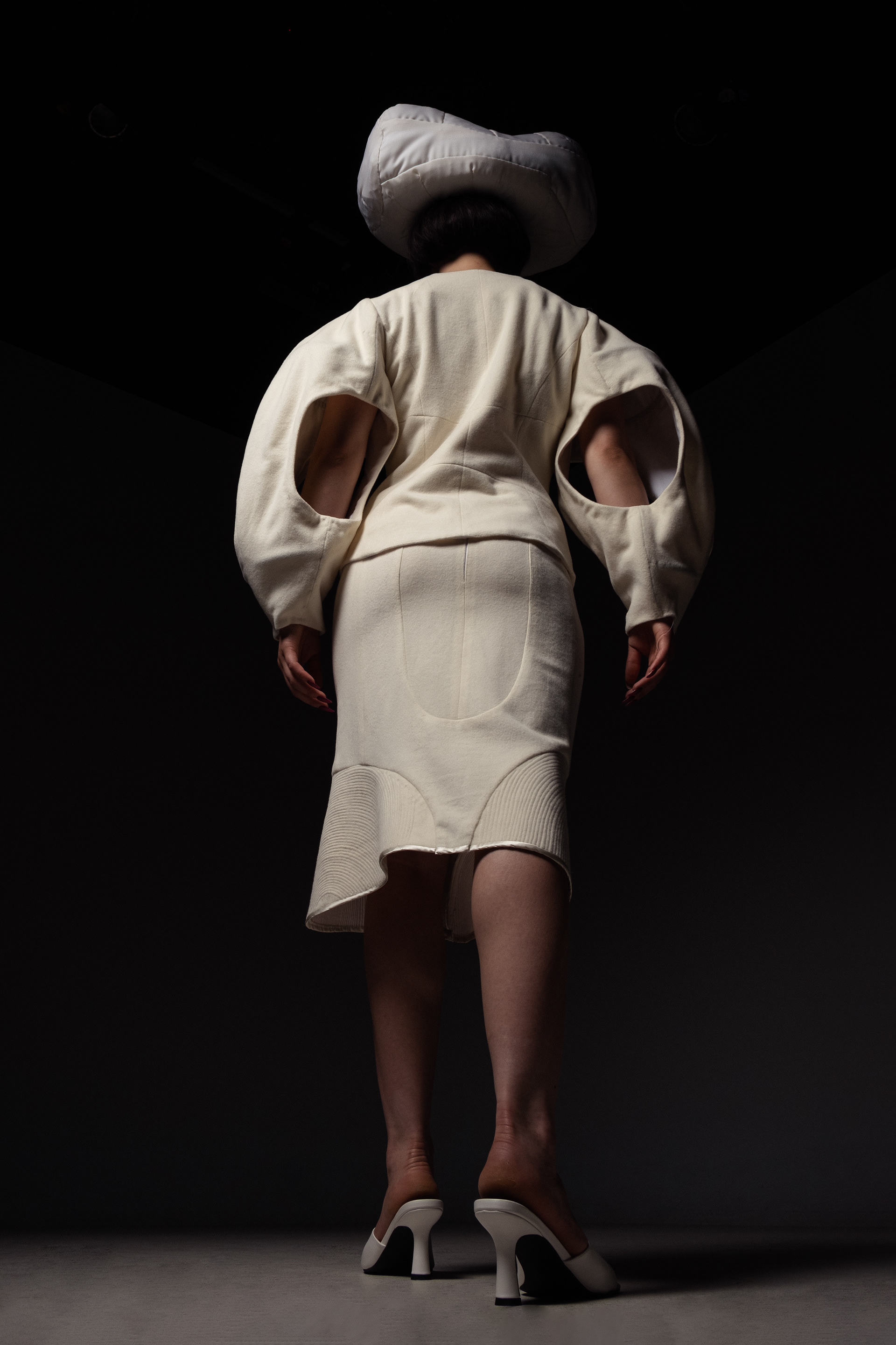 Amy Garrett Graduate Collection - model: Claire Wheatley