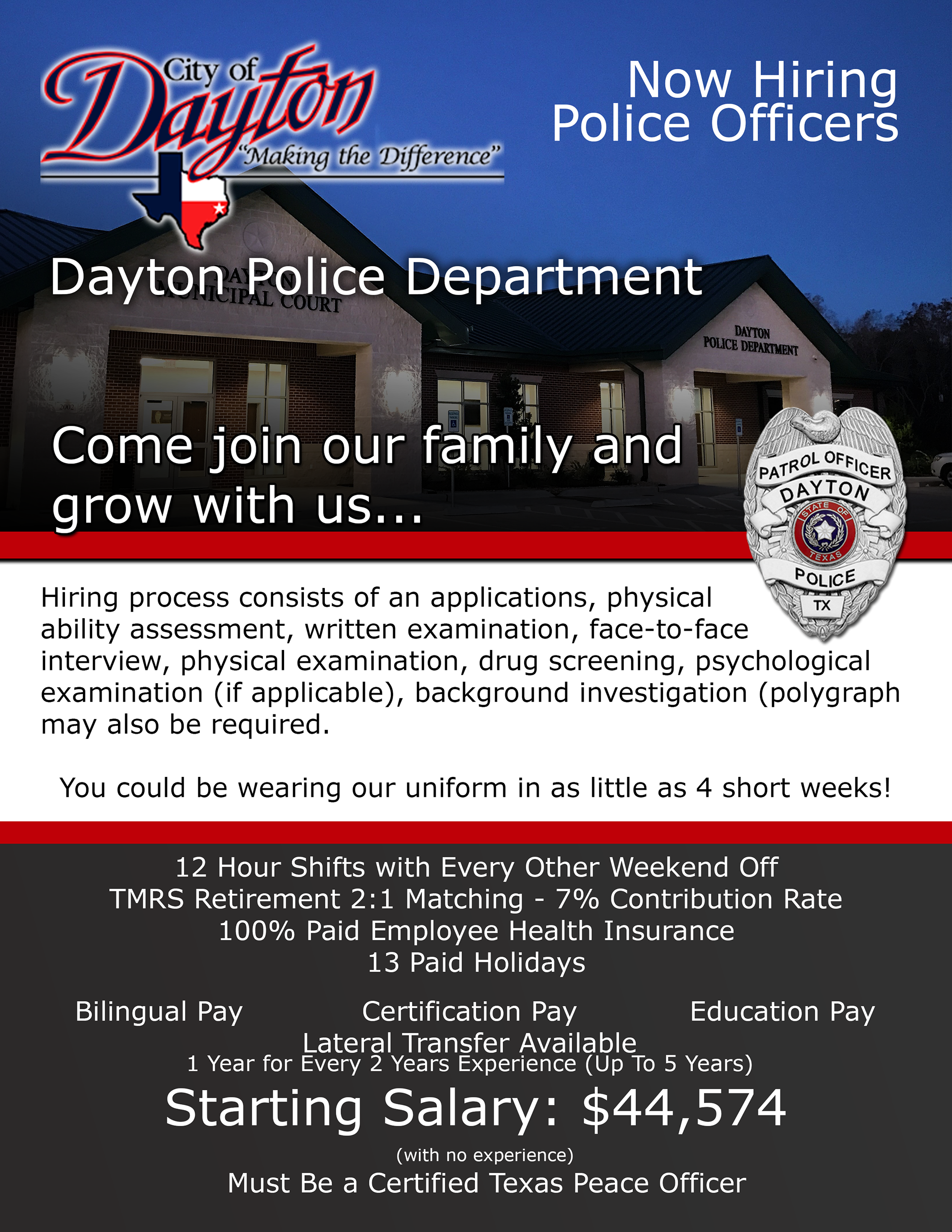 Dayton Police Department Website and Print Campaign