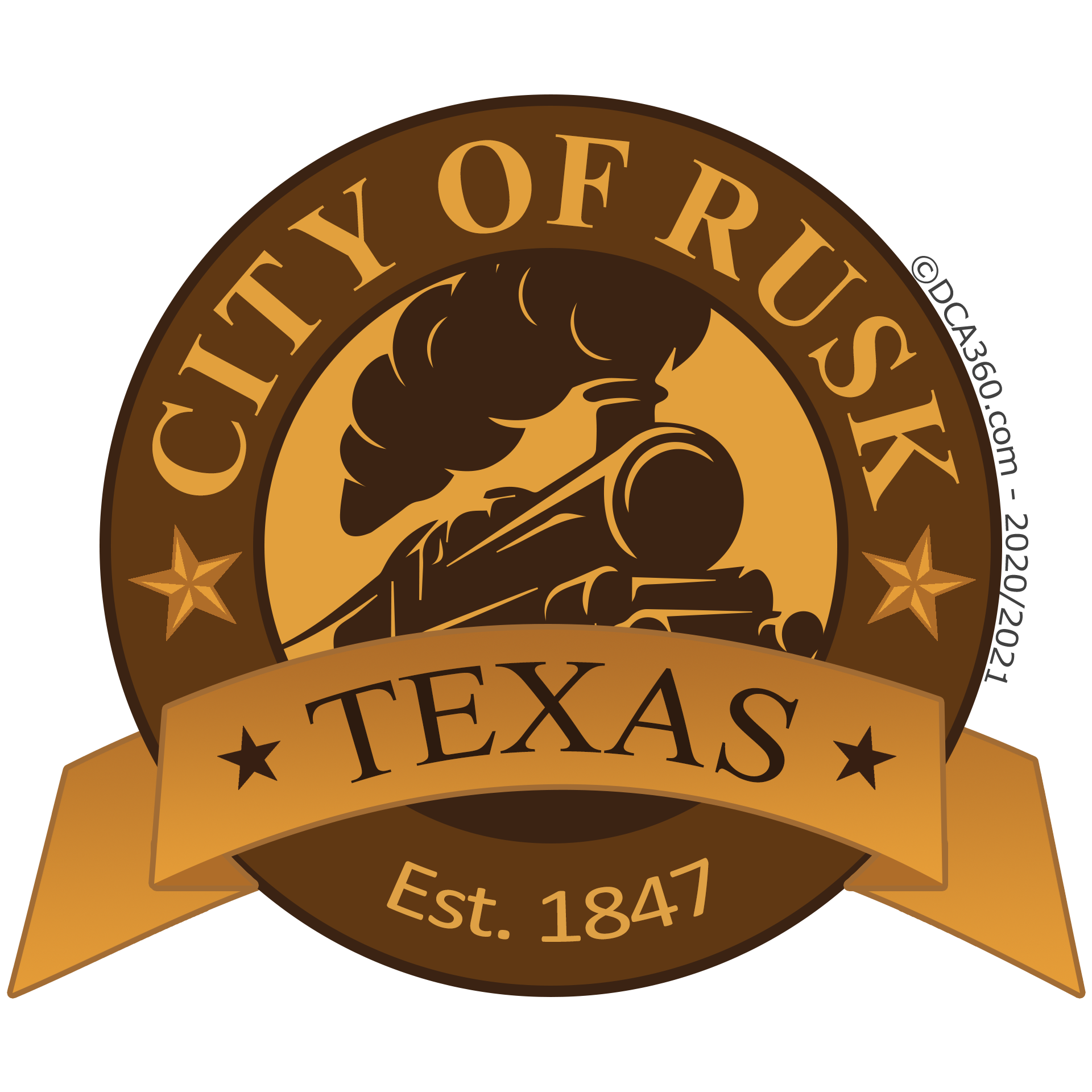 City of Rusk TX Logo Recreation for Use