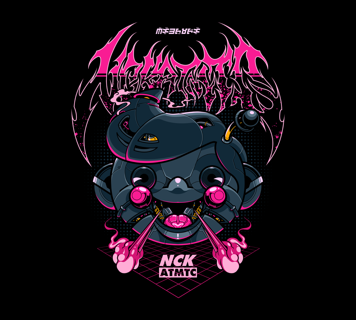 Skullface Design Co. - Digital Illustration - NICK AUTOMATIC