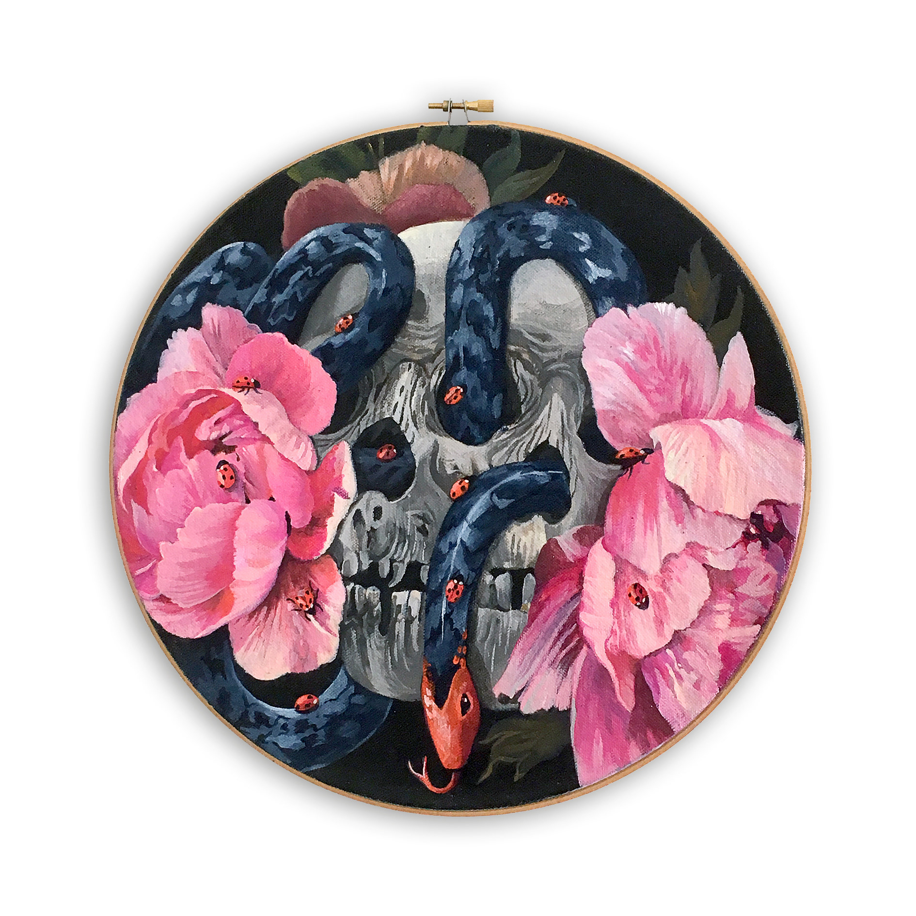 memento mori, acrylic on linen, 2018
