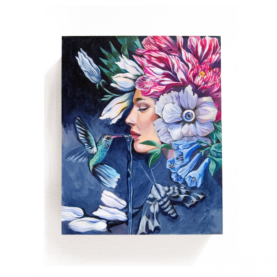 Sibyl ii, acrylic on wood, 2016 SOLD
