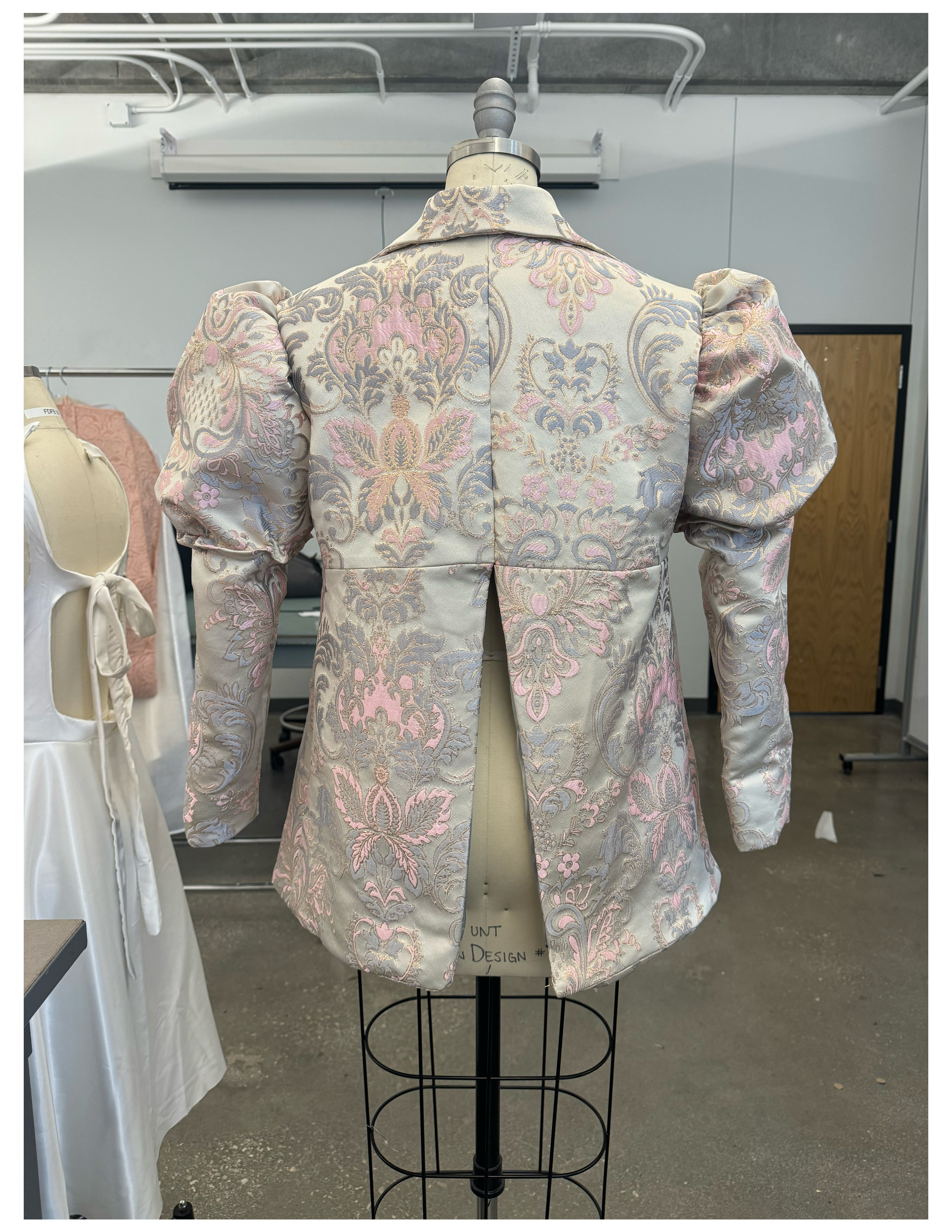 Baroque Jacket Back student Ellie Bushing