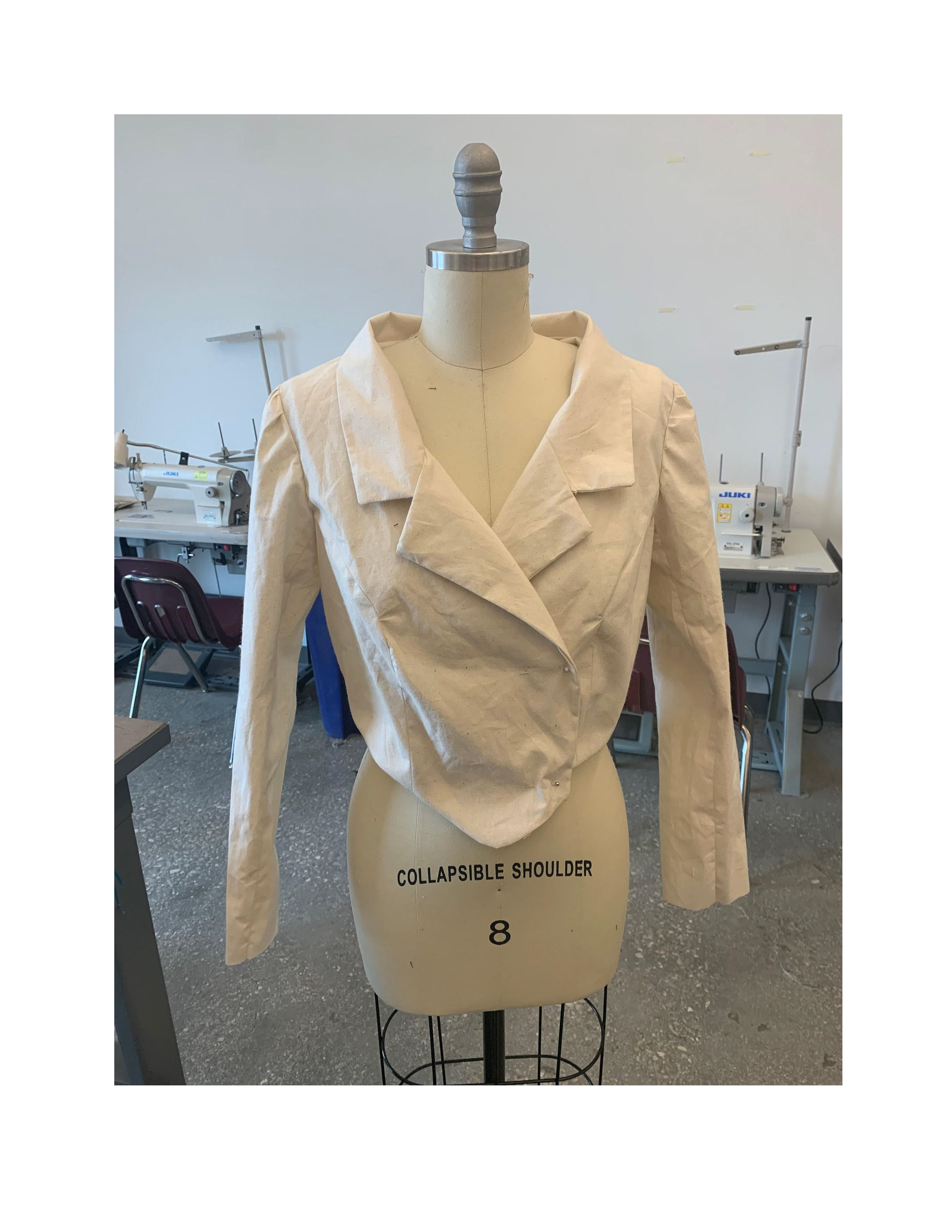 Jacket Project Muslin Sample Student Sol Lopez