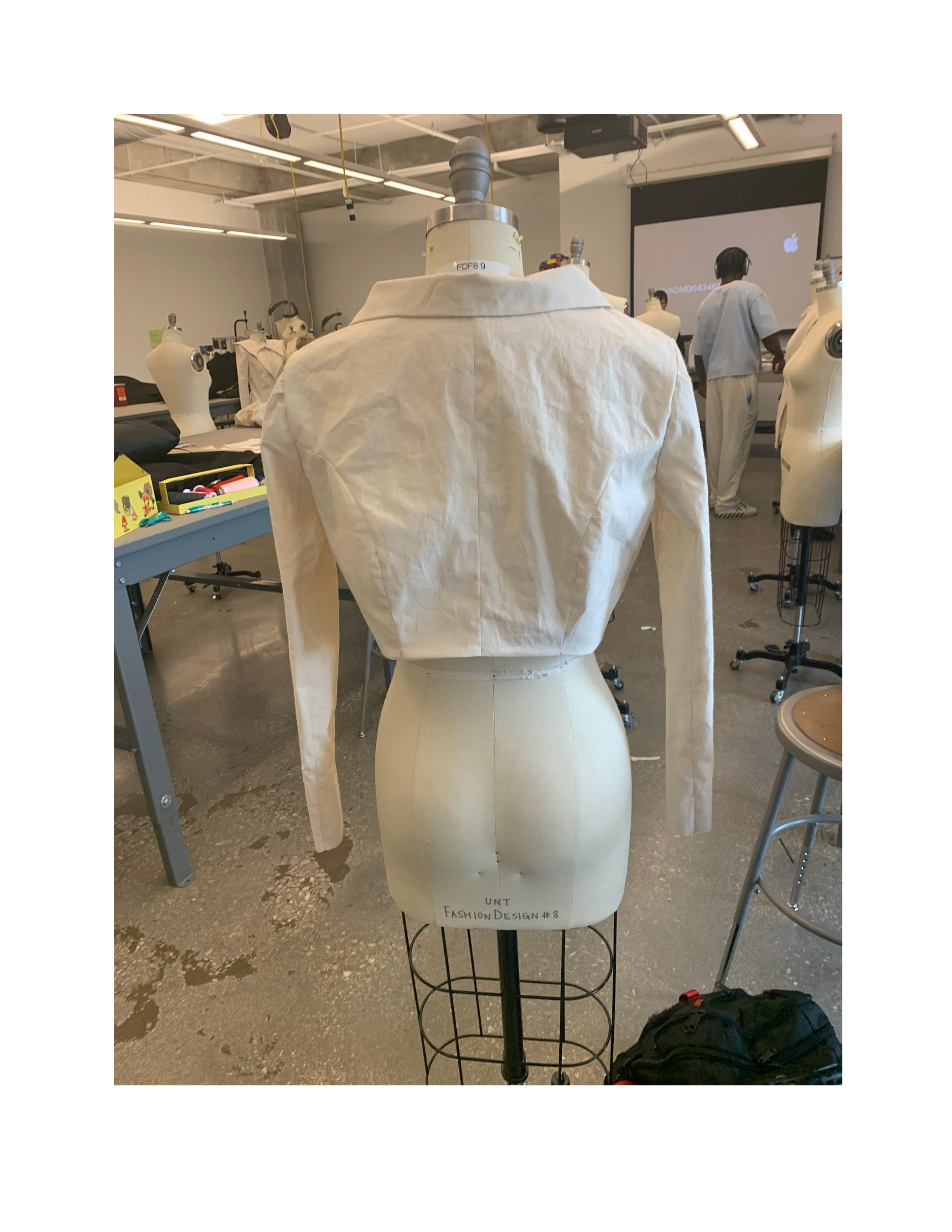 Jacket Project Muslin Sample Back Student Sol Lopez