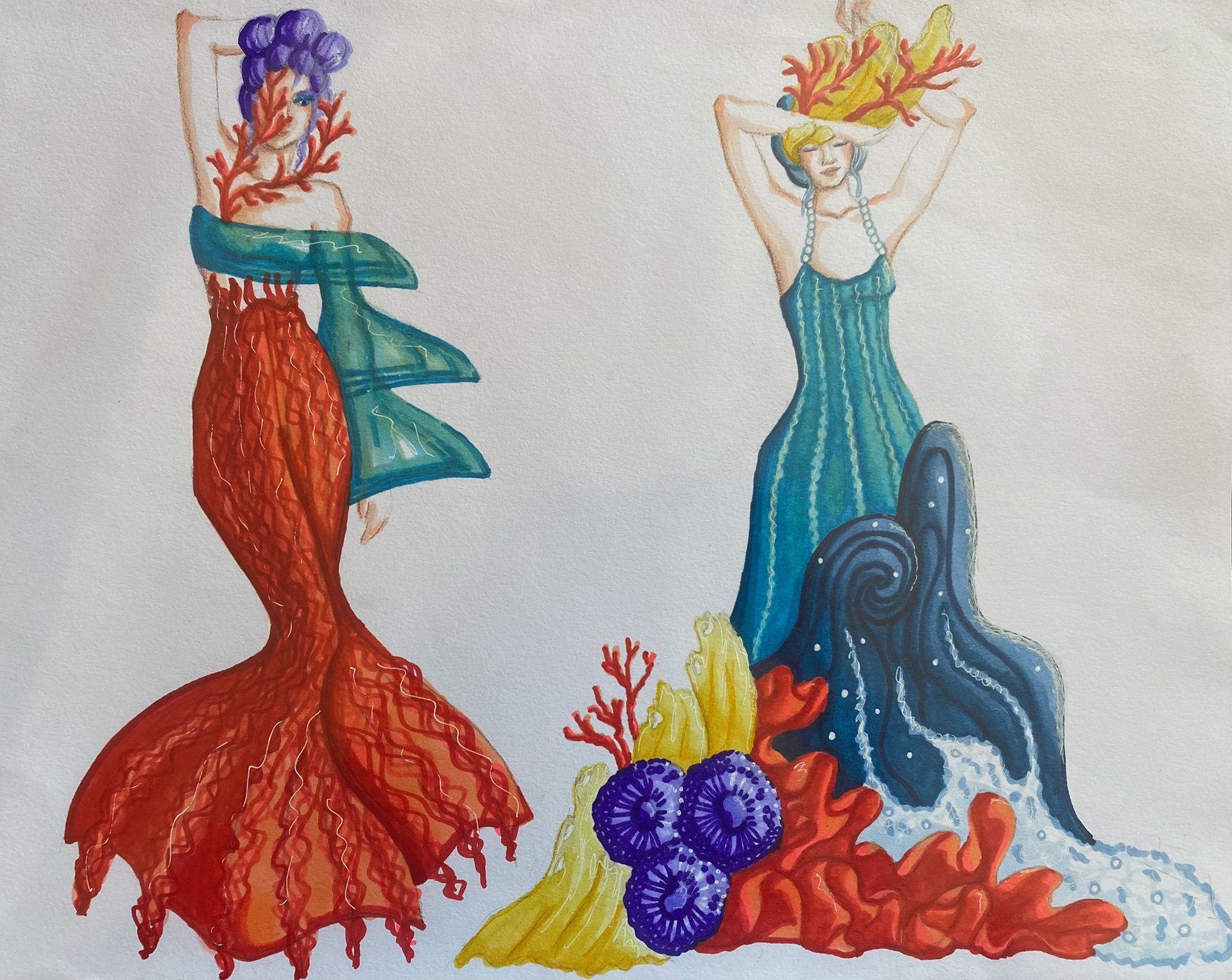 Marker Illustrations by student Bella DuBoose