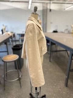 Jacket Project Muslin Side View Student Madeleine Demotte