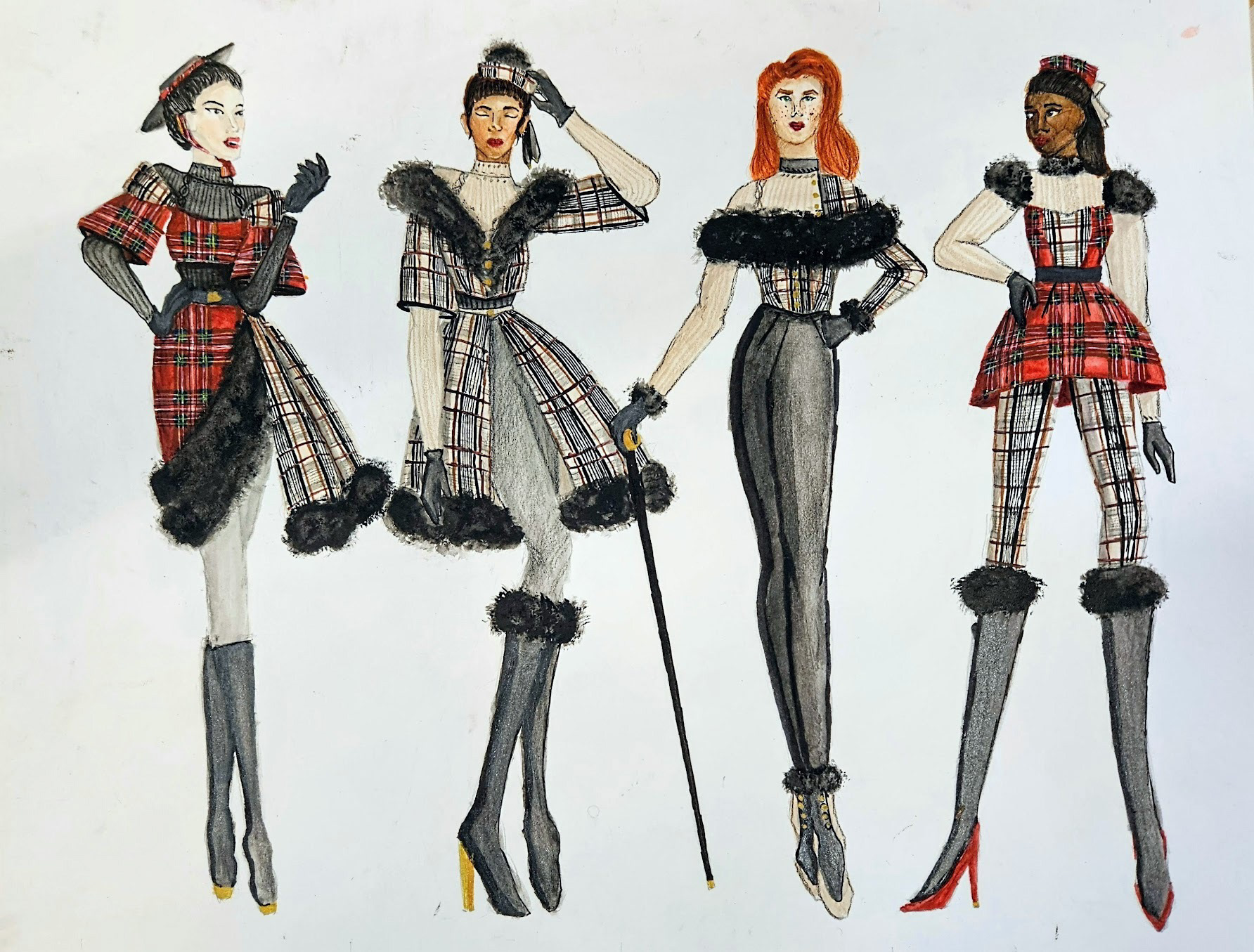Watercolor Illustrations by sophomore Isabella Murphy