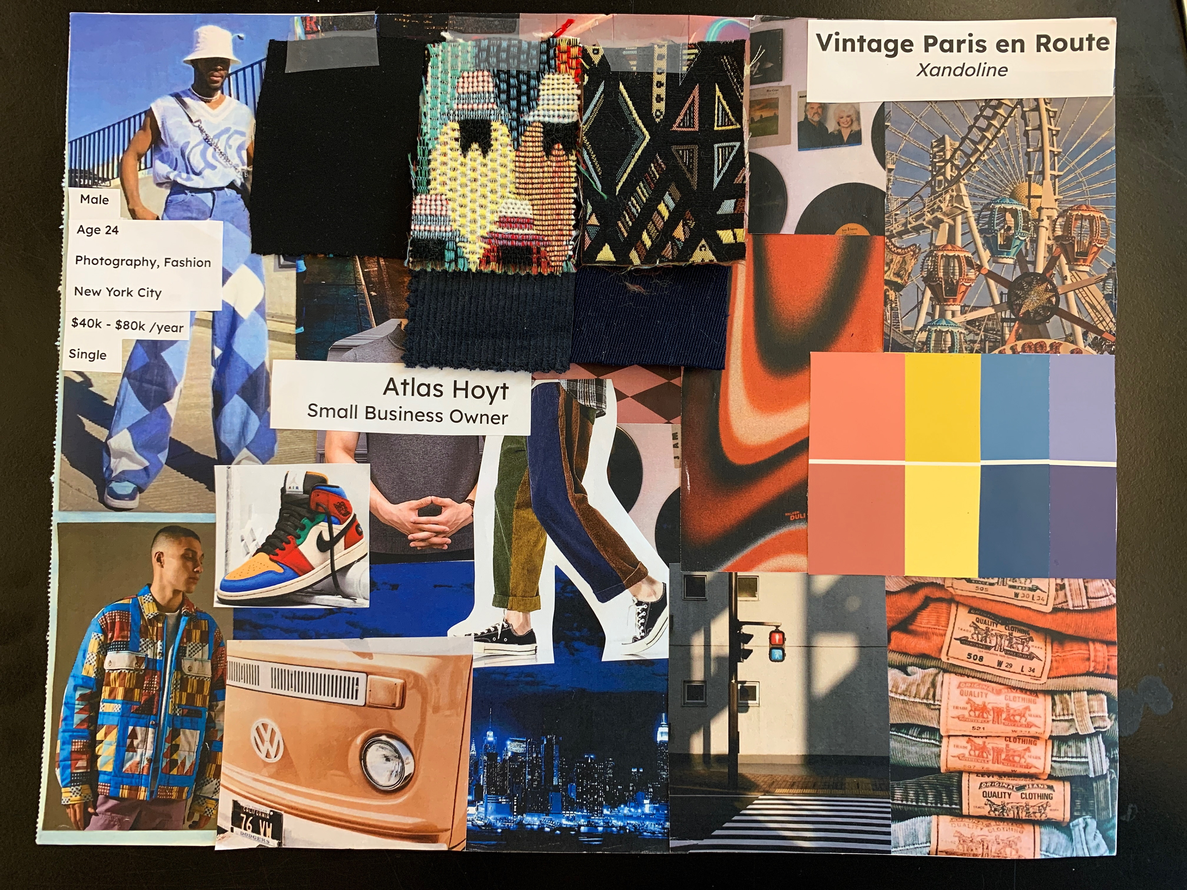 Mood Board by sophomore Alexander Short