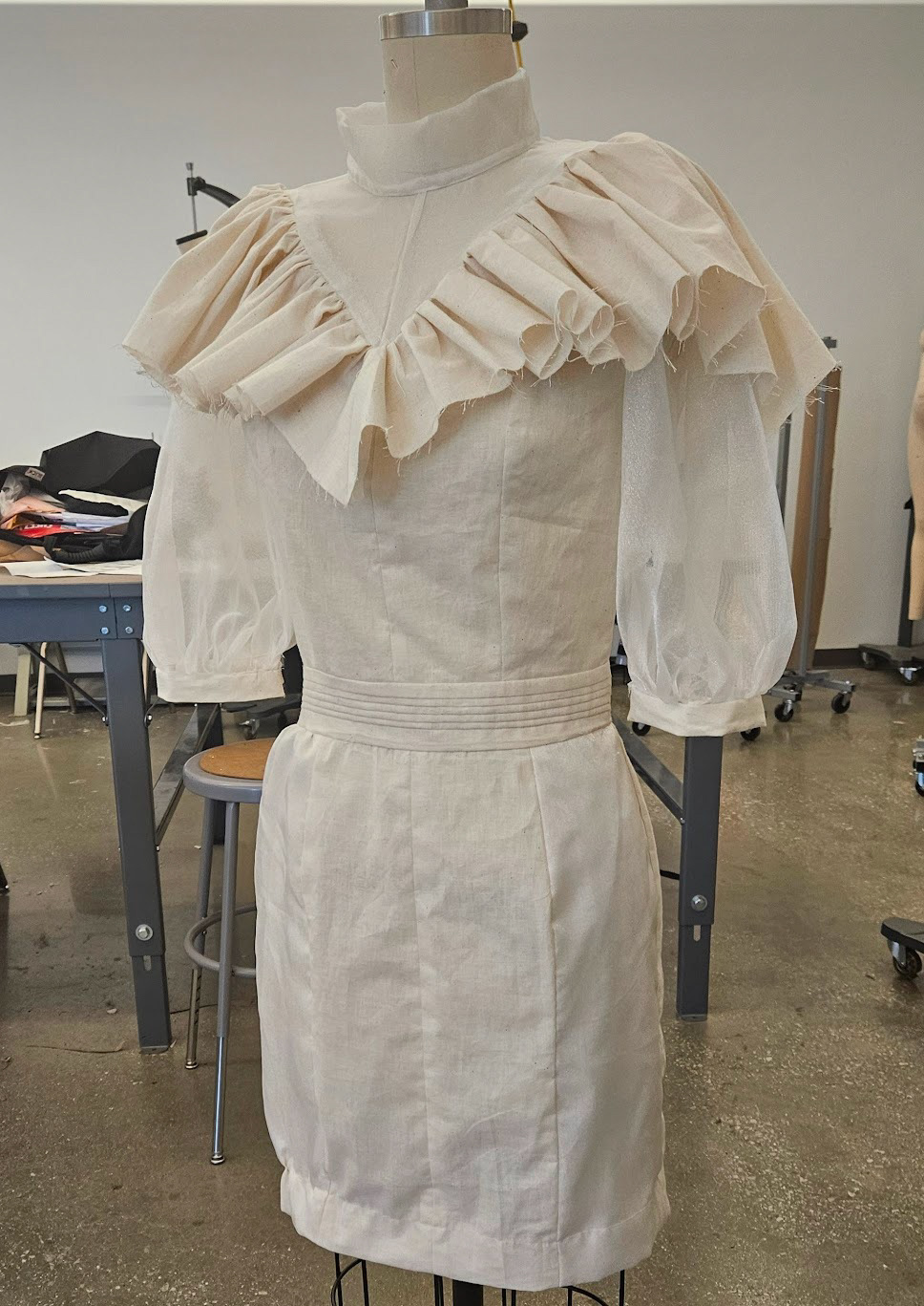 Muslin sample front view student Isabella Murphy