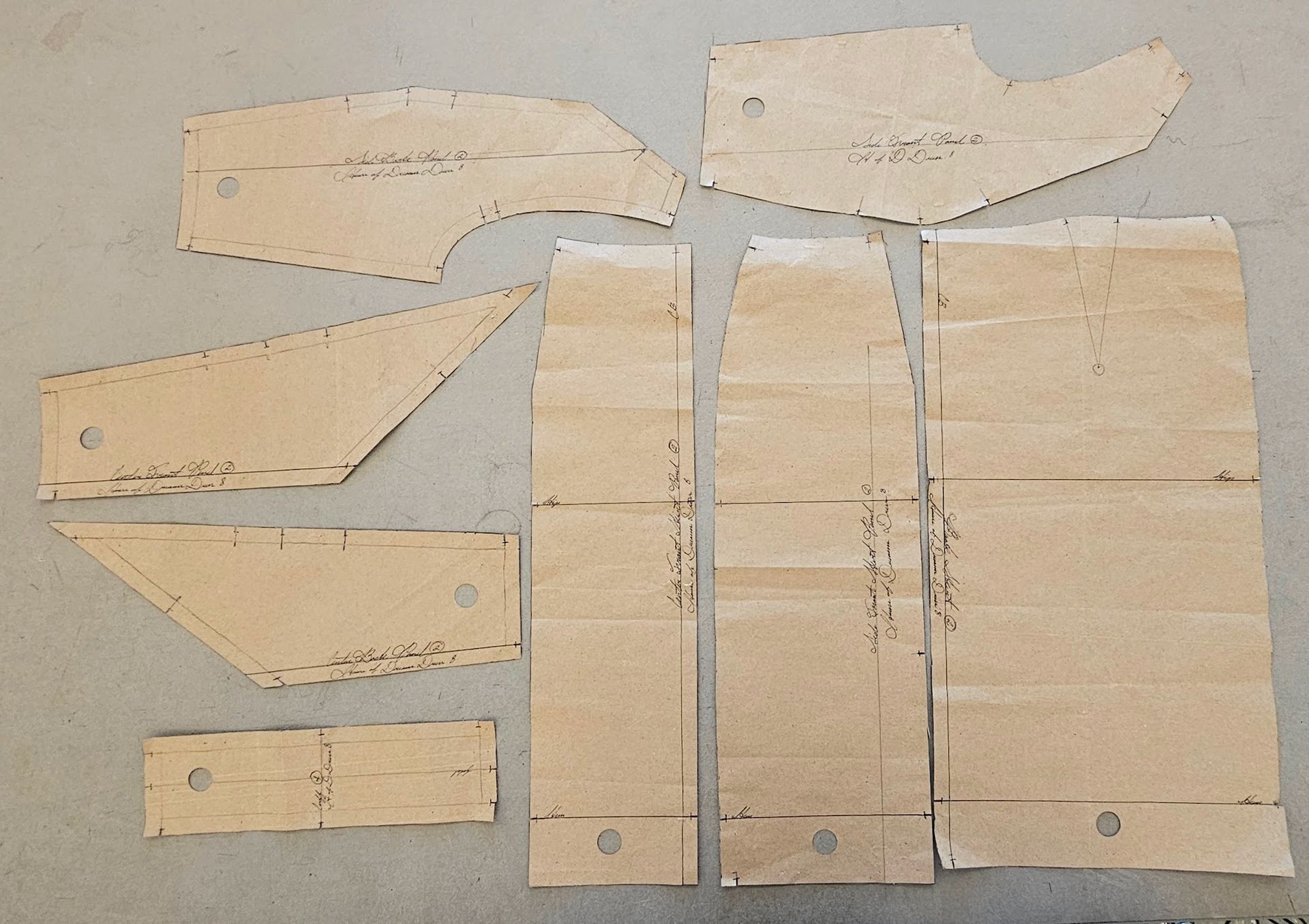 Production Patterns for Dress Project student Isabella Murphy