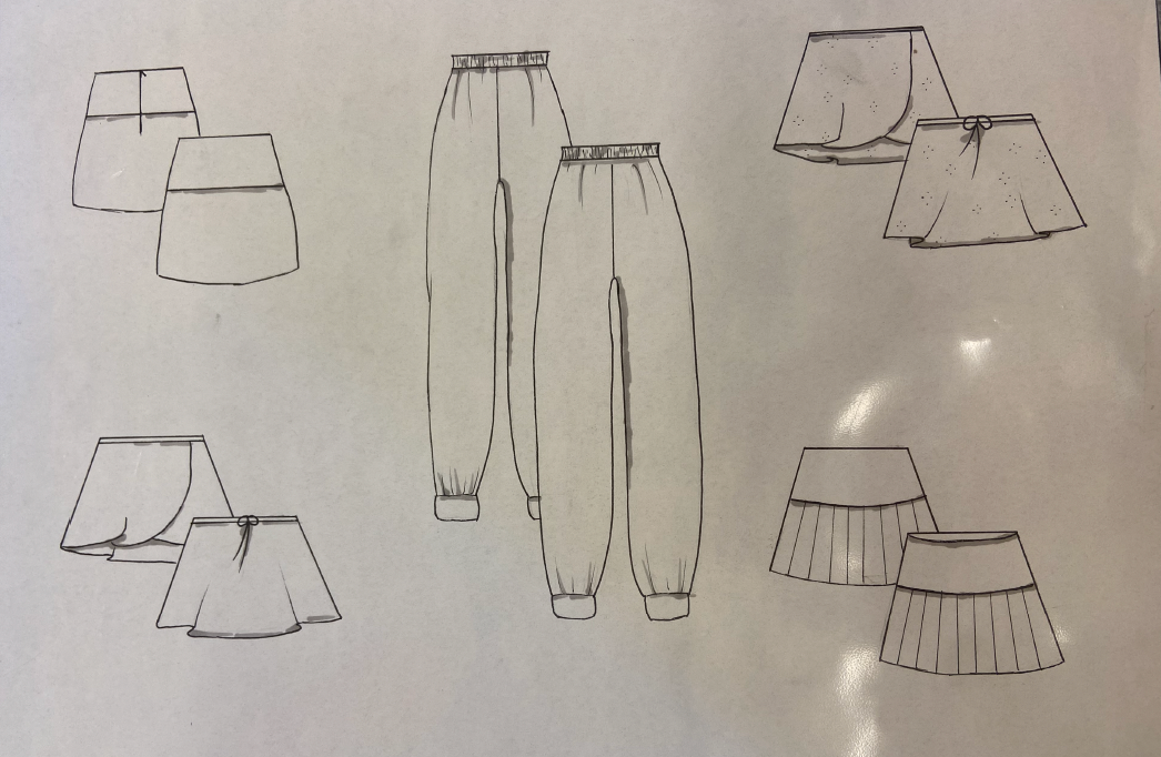 Flat Sketch Line Sheet by student Madeleine Hale