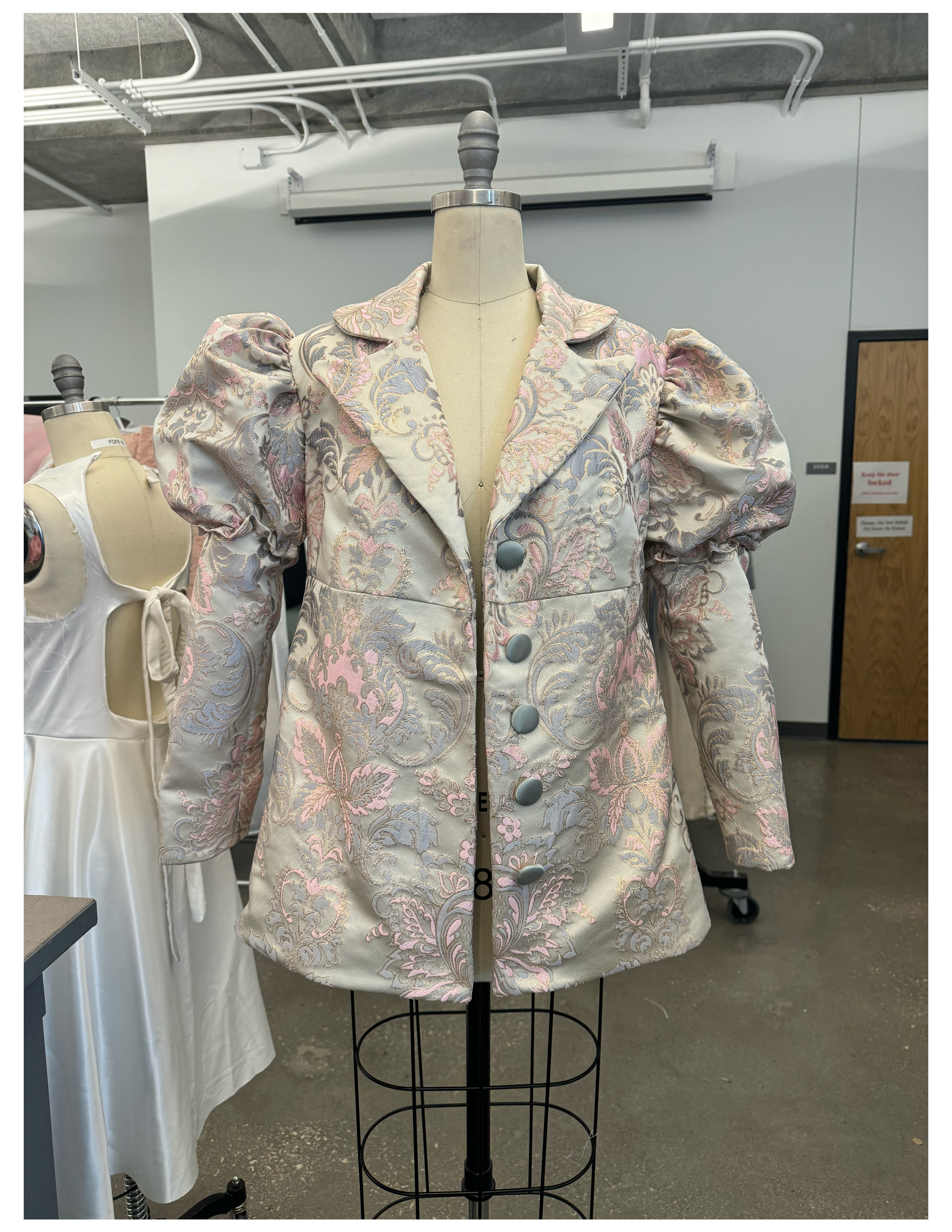 Baroque Jacket front Student Ellie Bushing