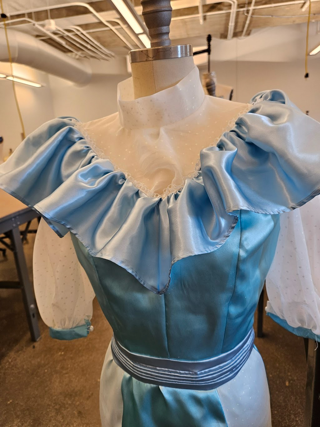 Dress neckline detail student Isabella Murphy