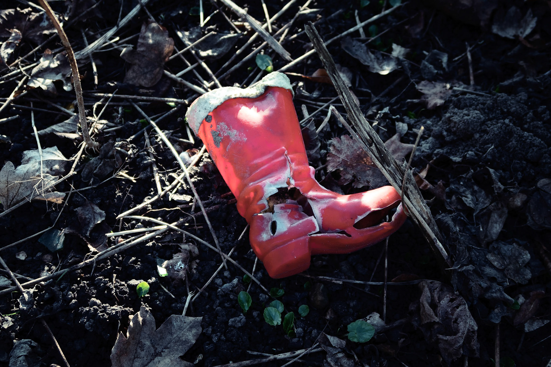 Roter Stiefel