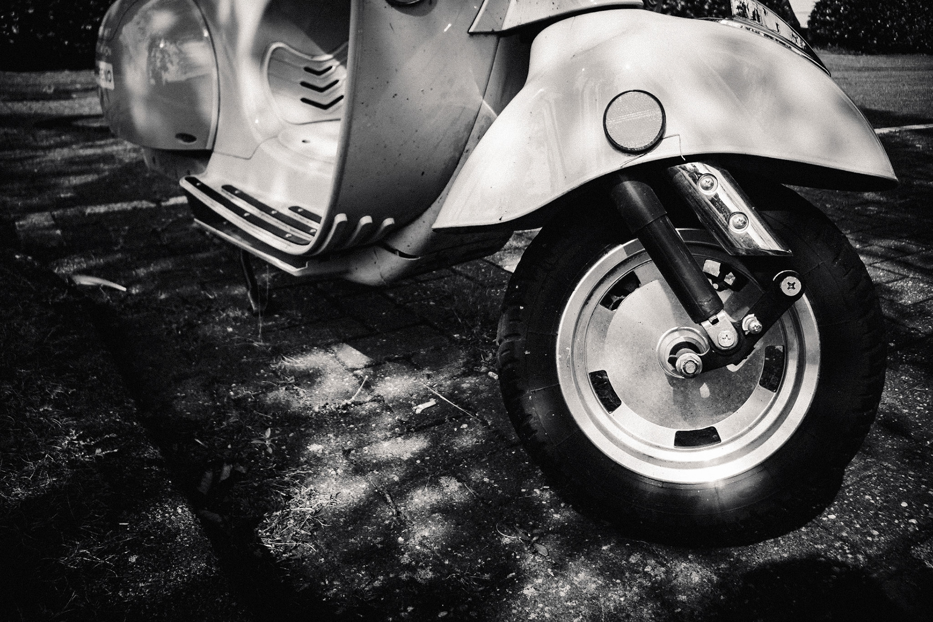 Vespa mit Rad