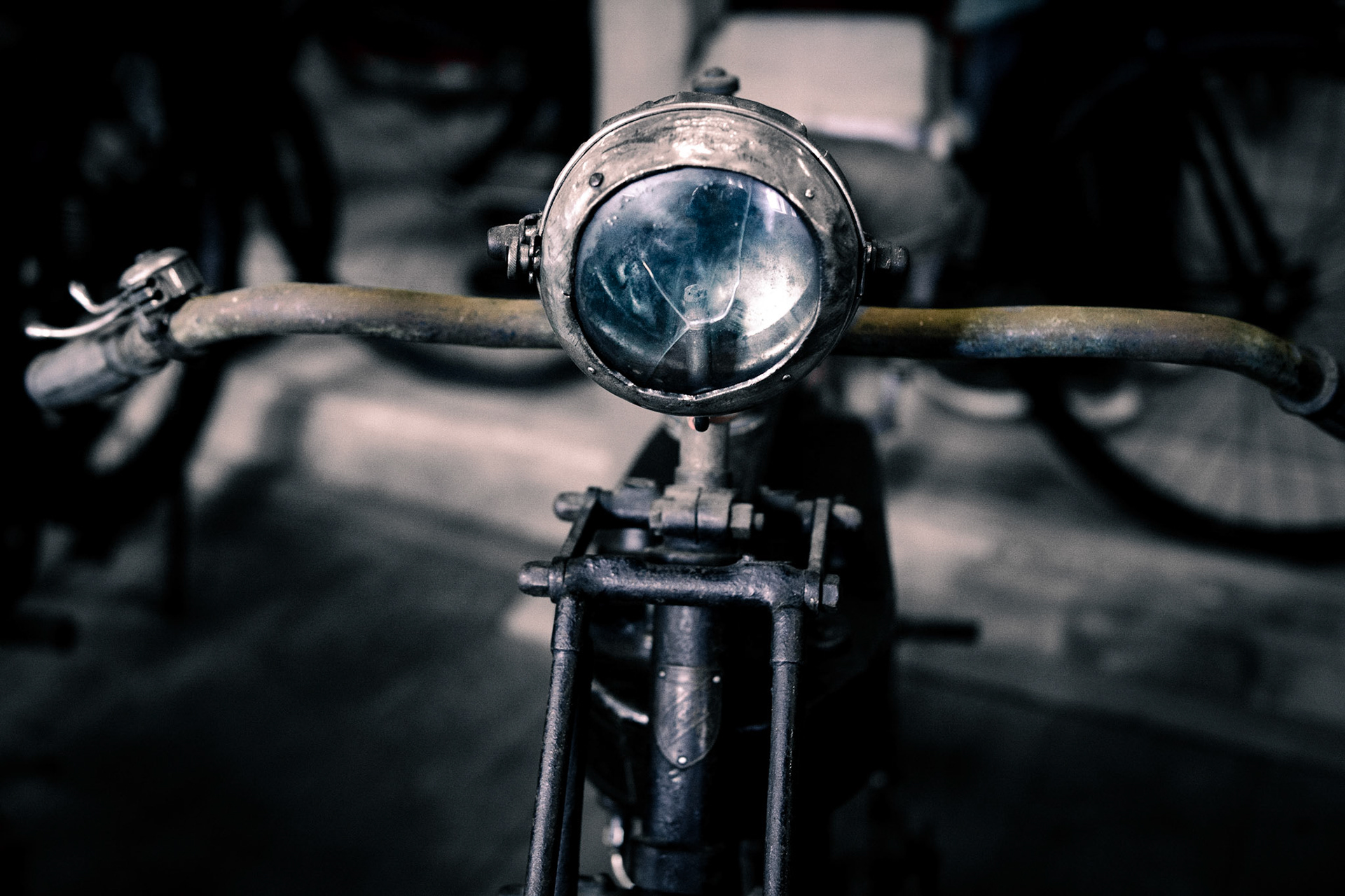 Lampe und Lenker
