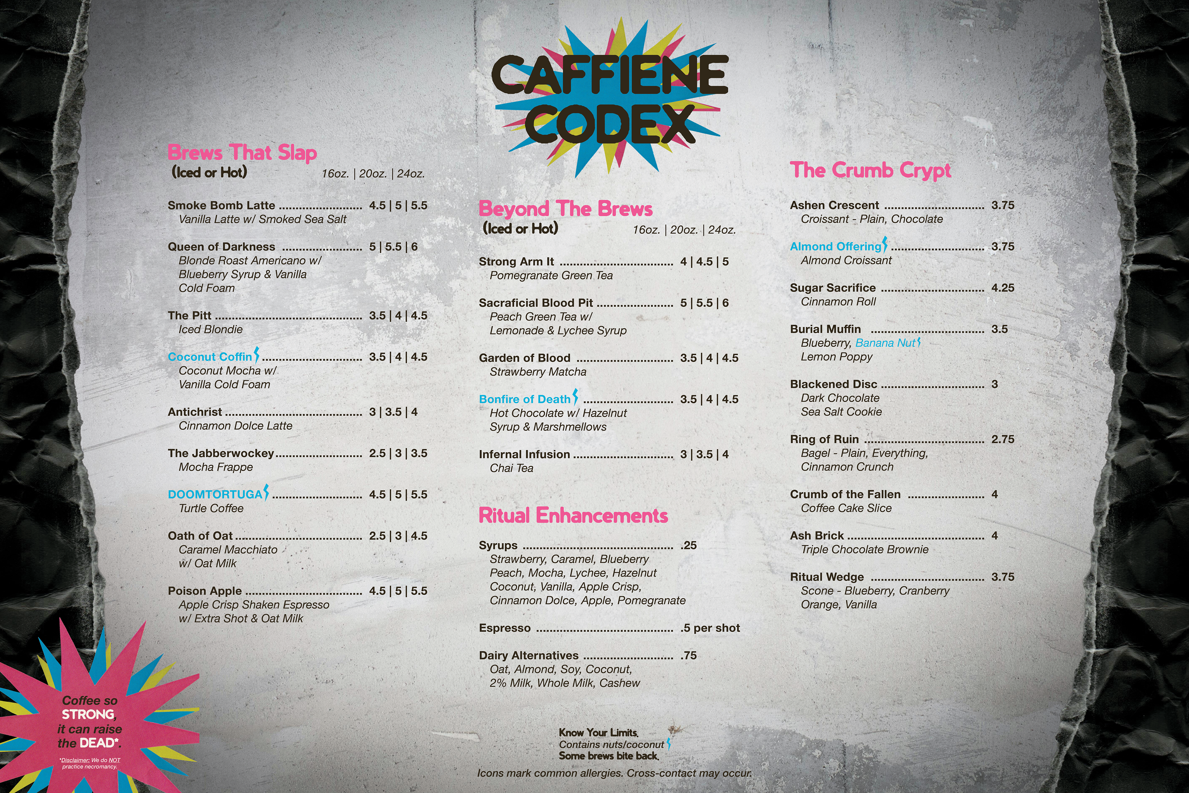 In-House Menu