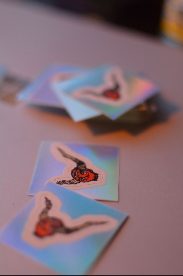 These where the first variant of stickers i had ever created at this scale so i used it for a package design