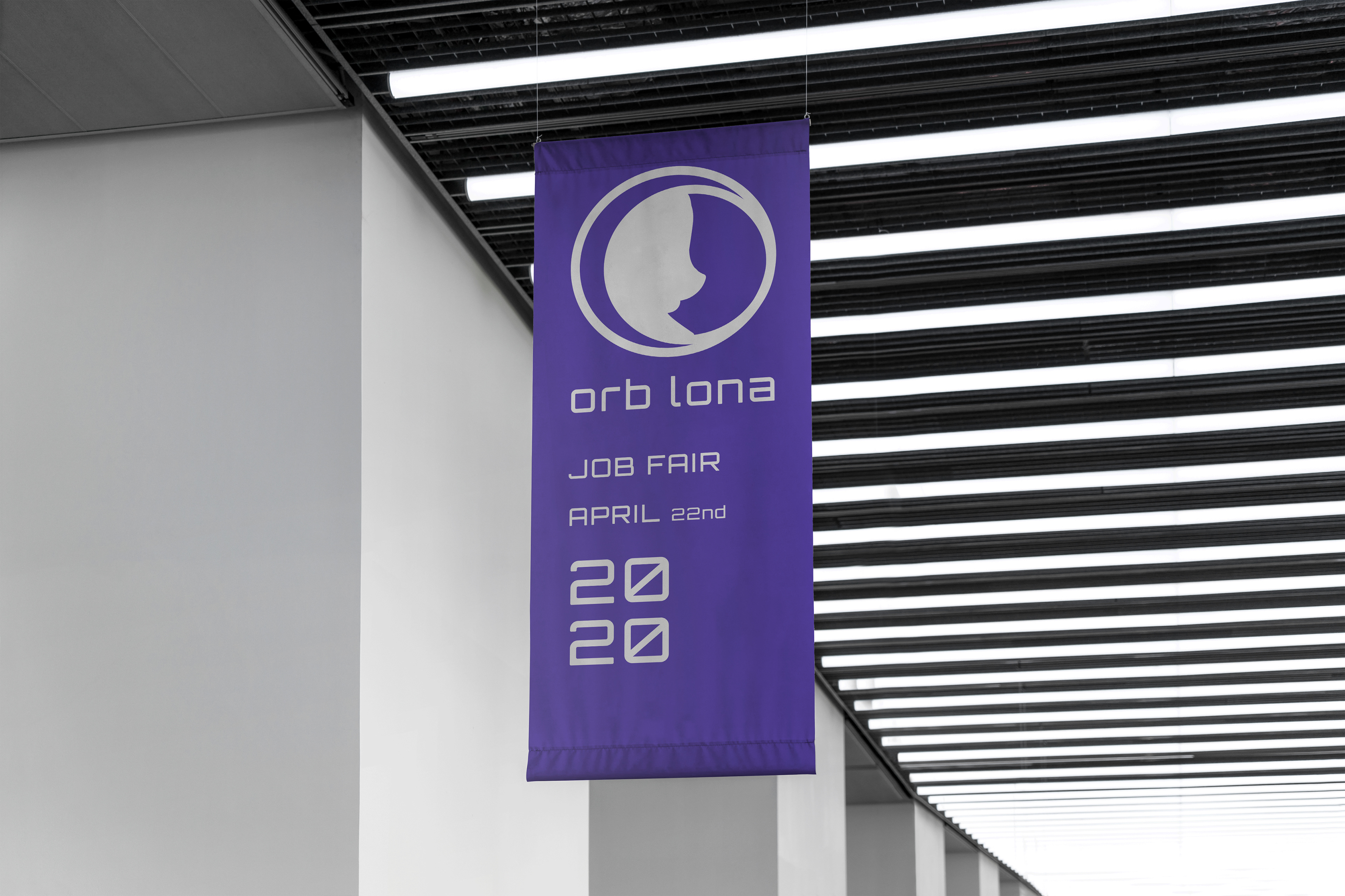 Job fair banner for Orb Lona