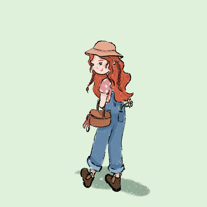 Girl in Overalls