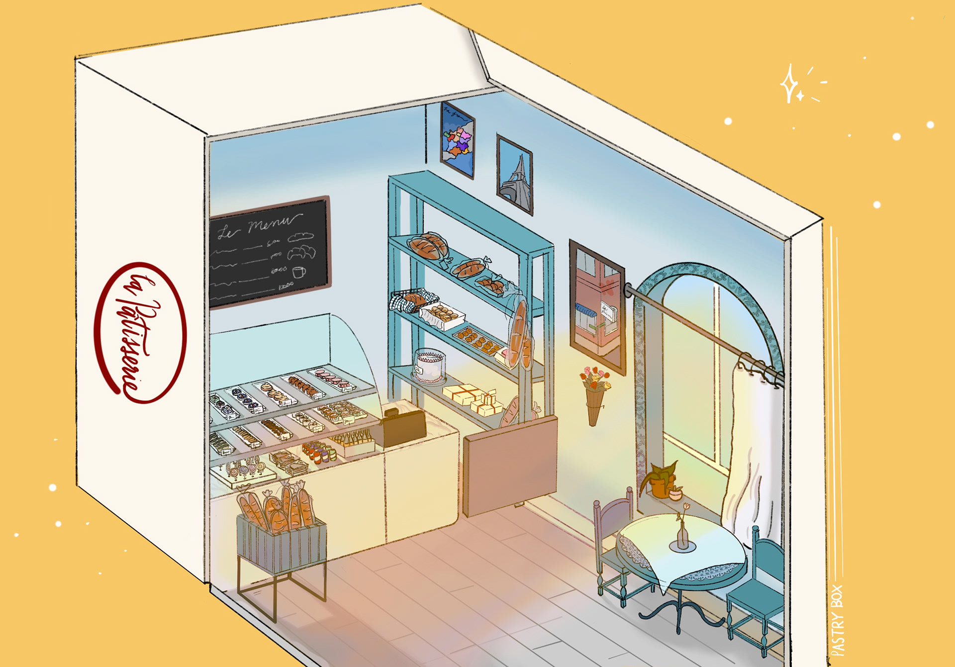 Patisserie box cafe