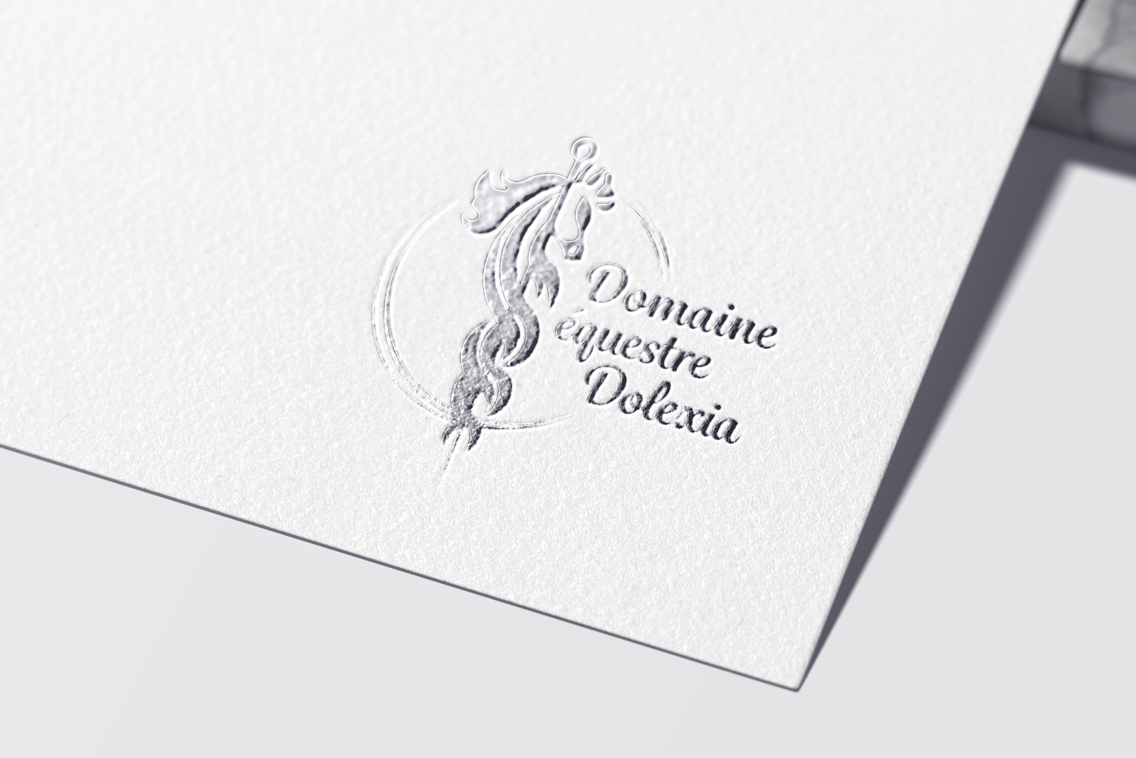 Logo et Mockup - Domaine Equestre Dolexia