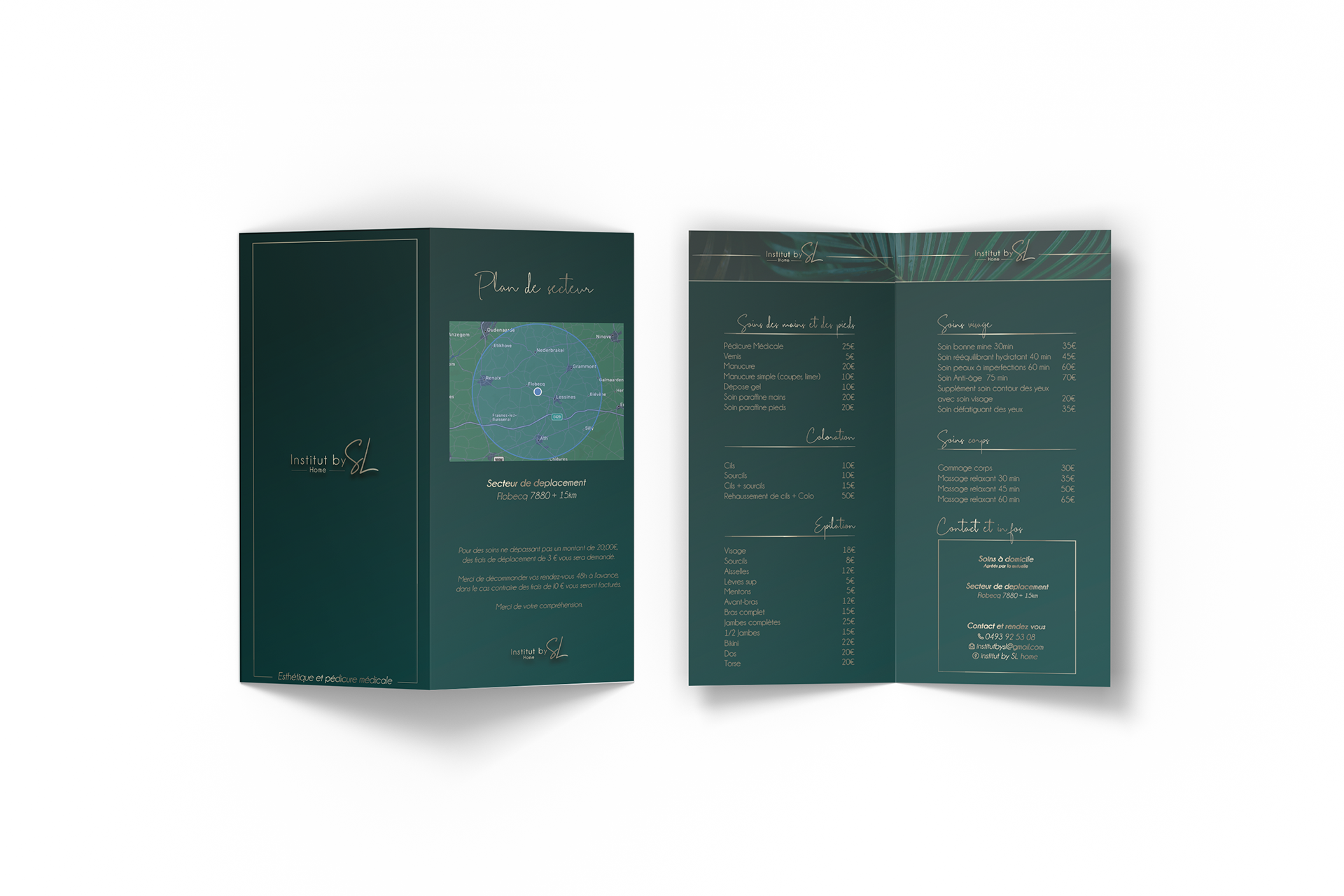 Plaquette tarifaire 1 - Institut by SL