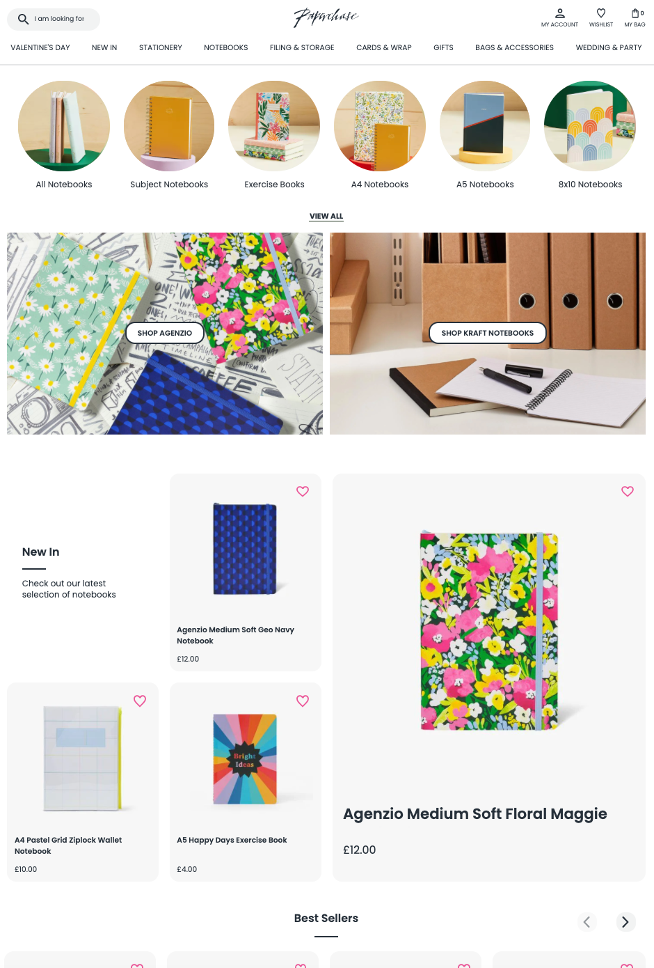 Notebooks Category Page