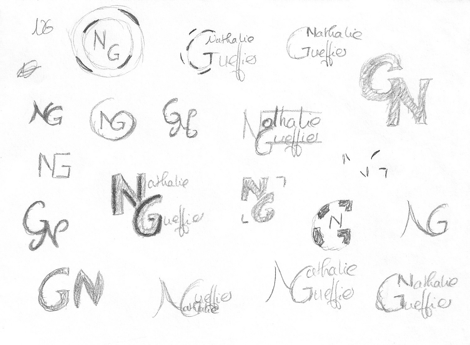 croquis-recherche-logo-nathalie-gueffier