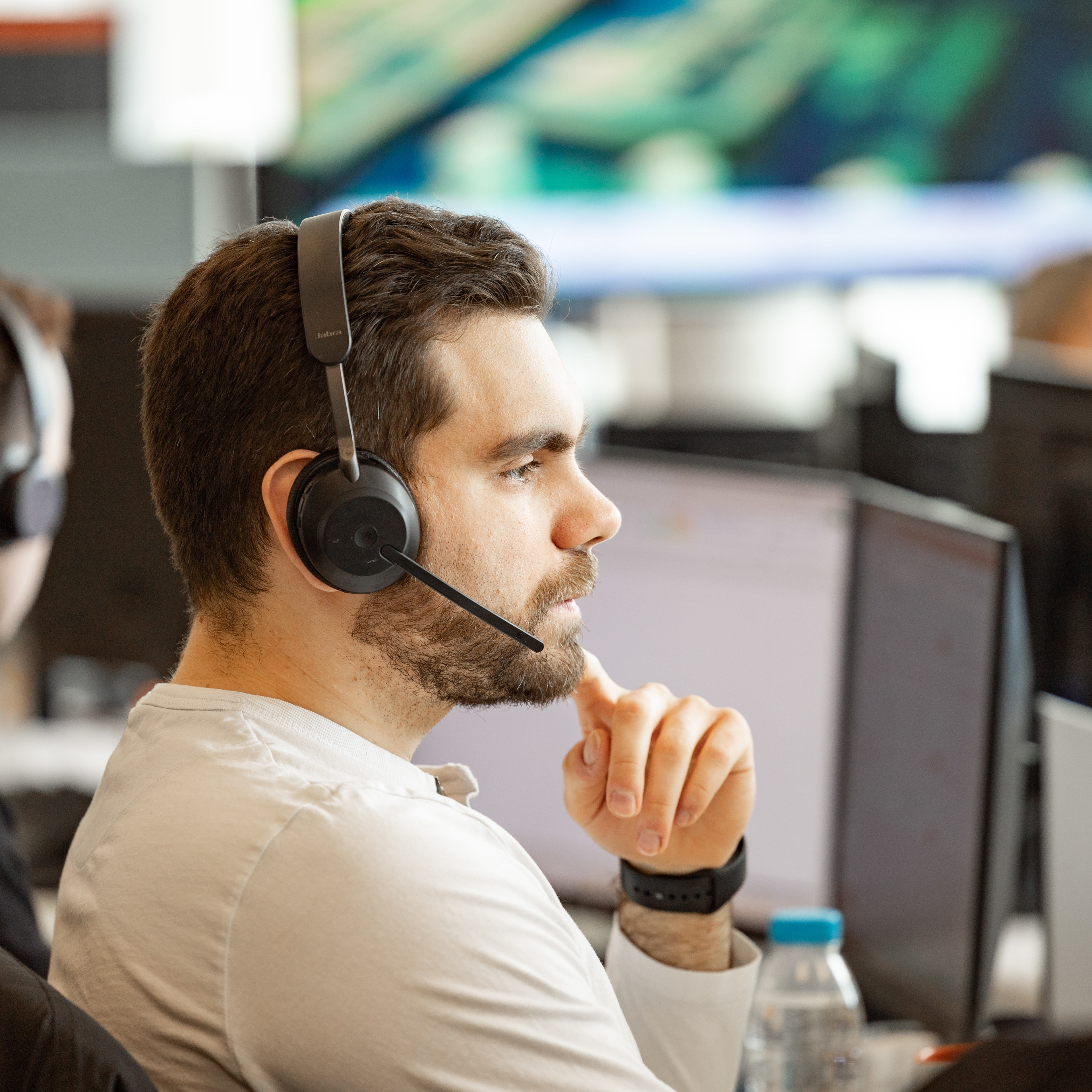 Foto på lokasjon hos kunden, Fjordkraft Bedrift.