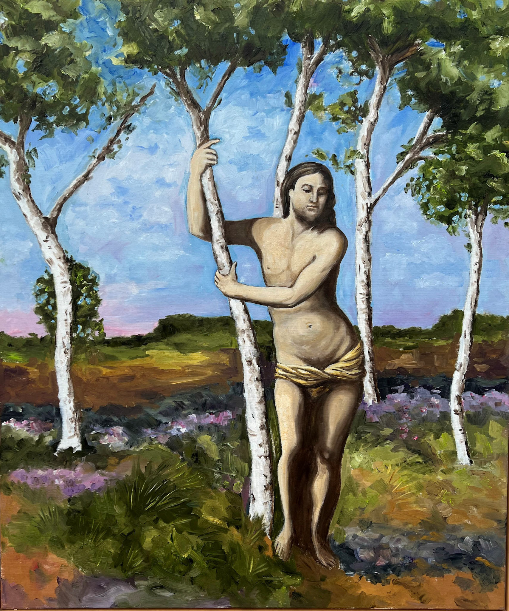 Influencer, 2022, Öl auf Leinwand, 120x100cm