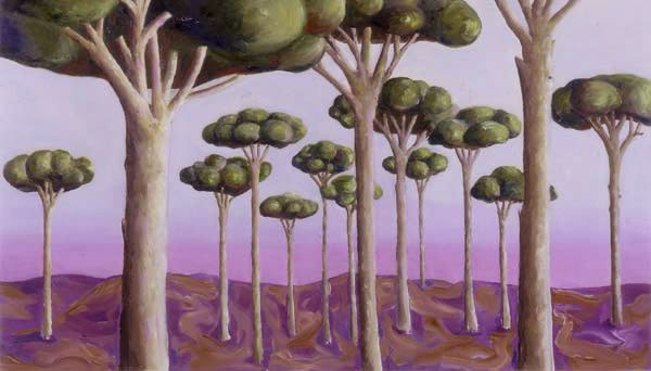 Pinienlandschaft, 2004, Öl auf Leinwand, 80x120cm