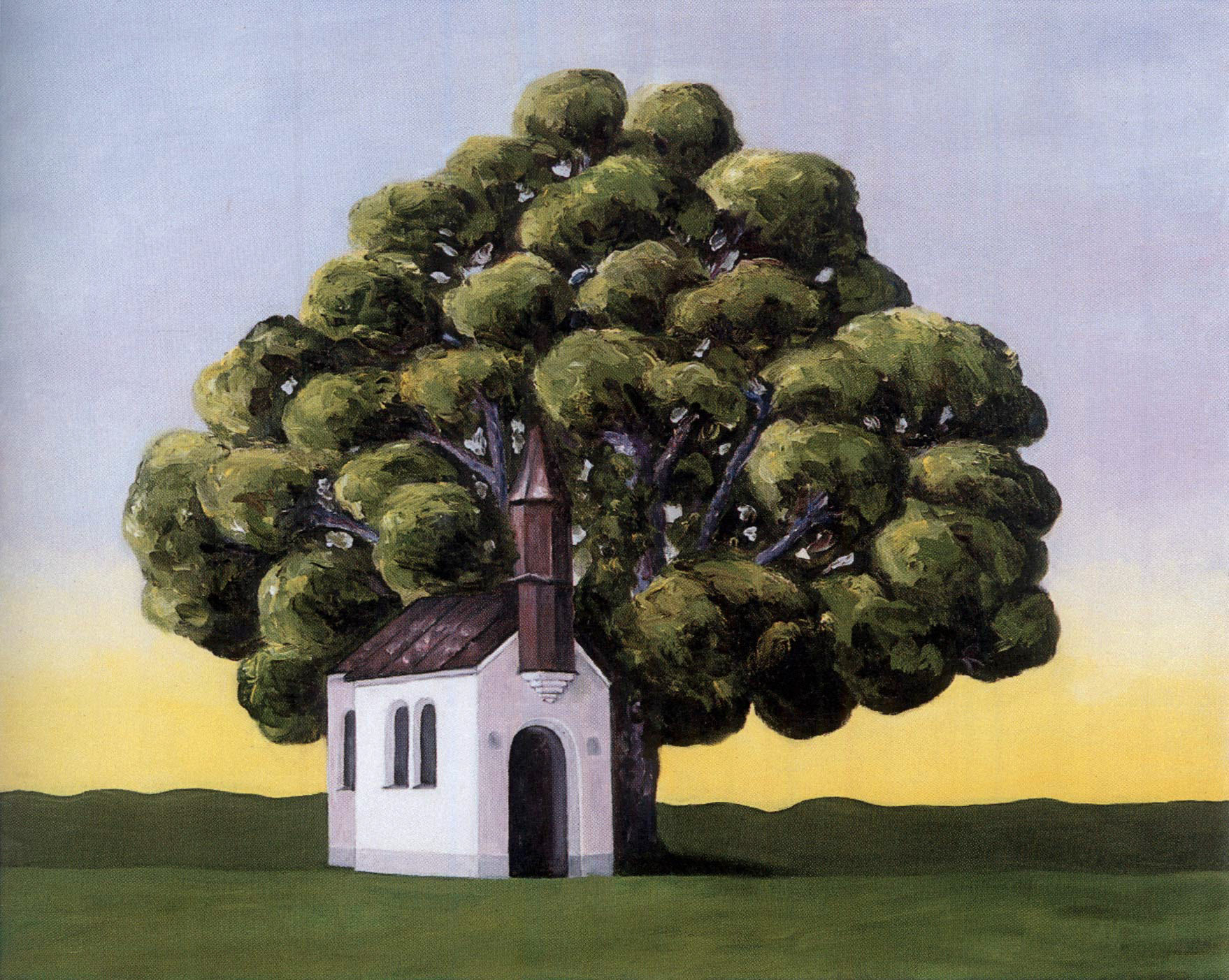 Zuflucht, 2004, Öl auf Leinwand, 80x100cm