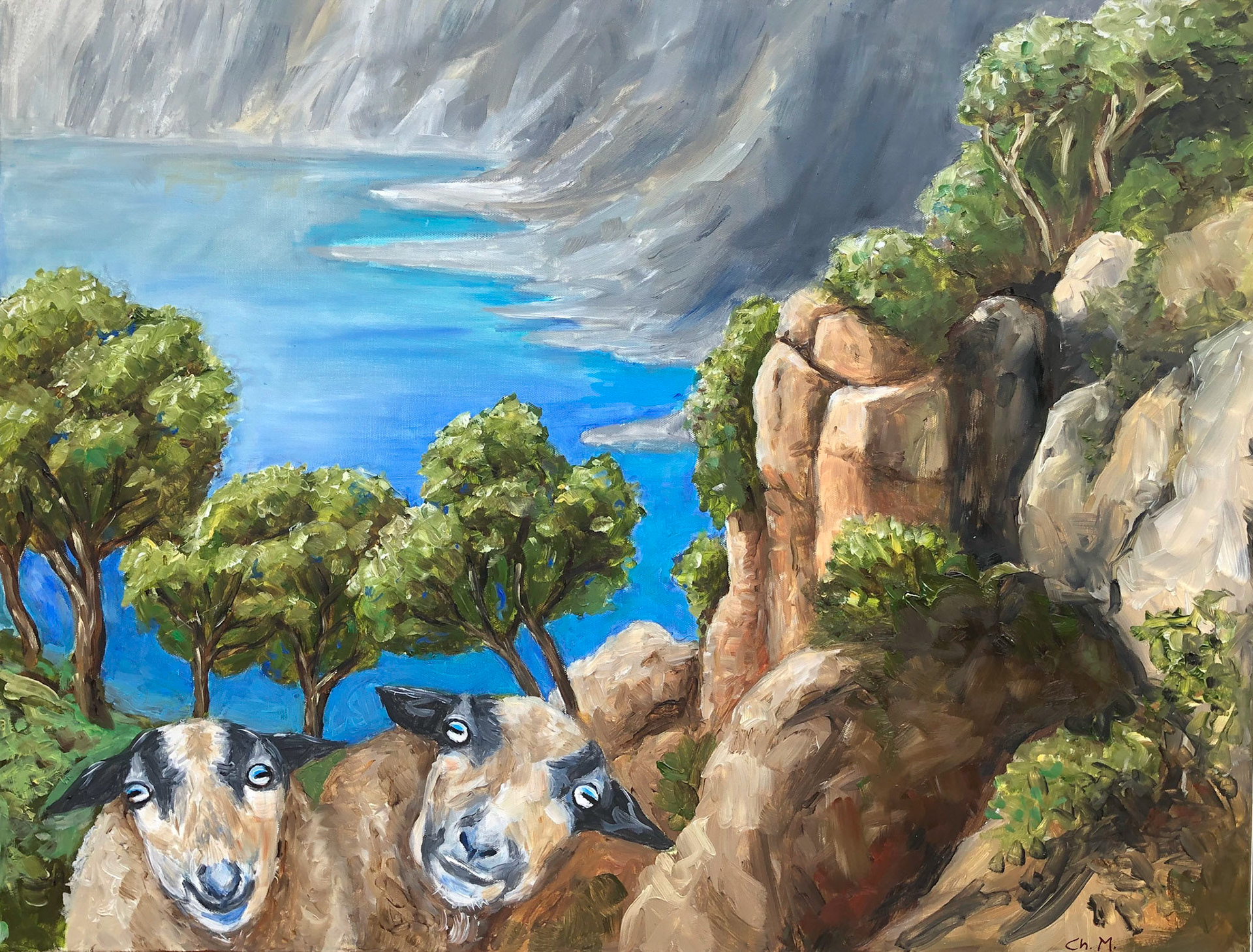 Das Glück des Augenblicks, 2021, Öl/Leinwand, 70x90 cm