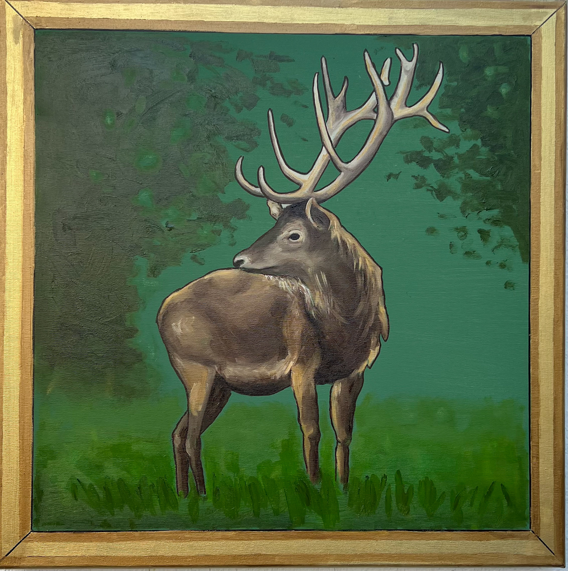 Heimat, 2024, Öl auf Leinwand, 60x60cm