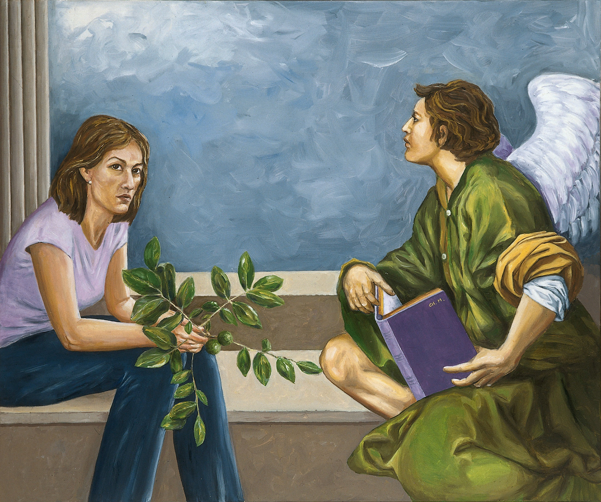 Die Touristin, 2003, Öl auf Leinwand, 100x120cm