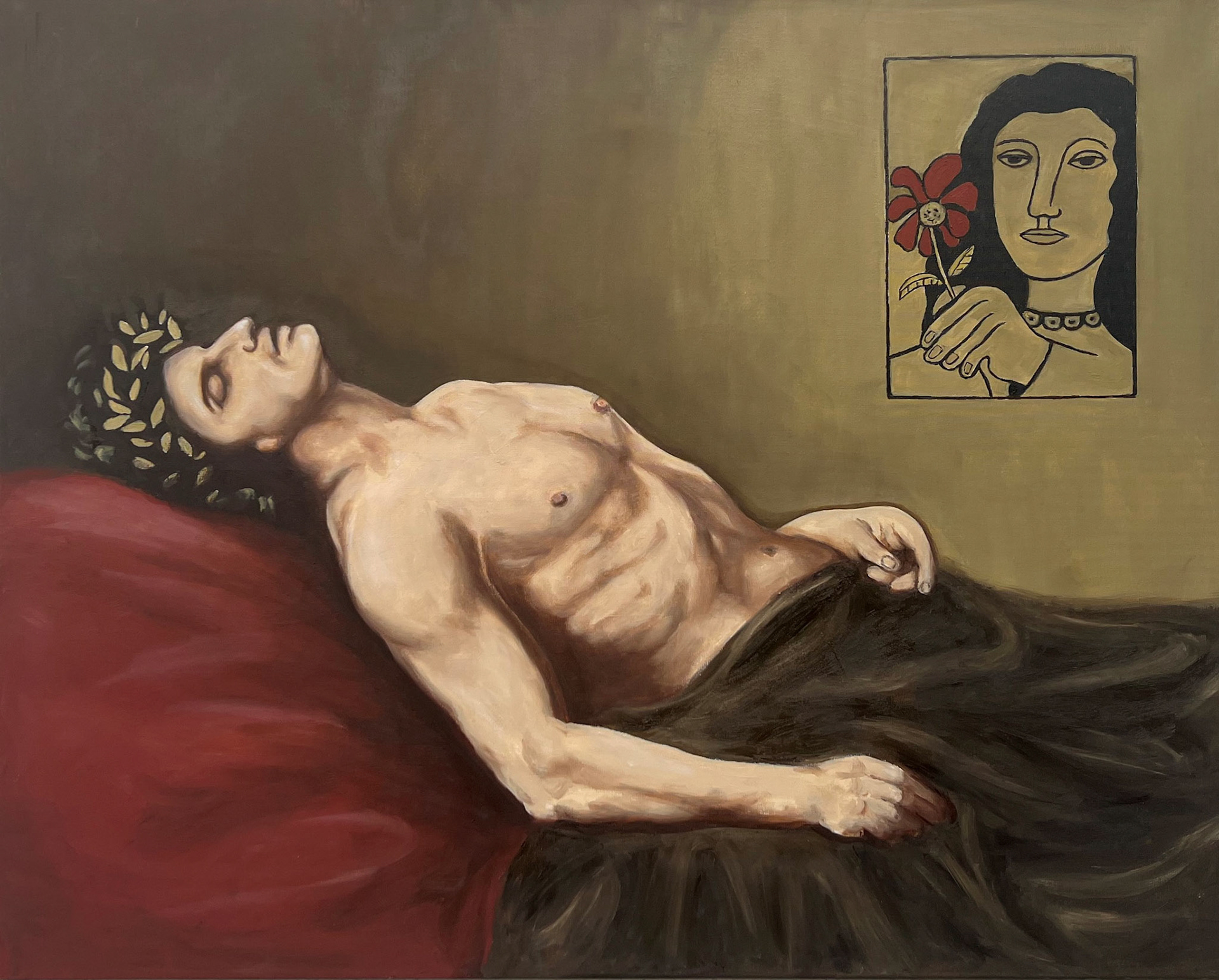 Die Heimkehr, 2022, Öl auf Leinwand, 80x100cm