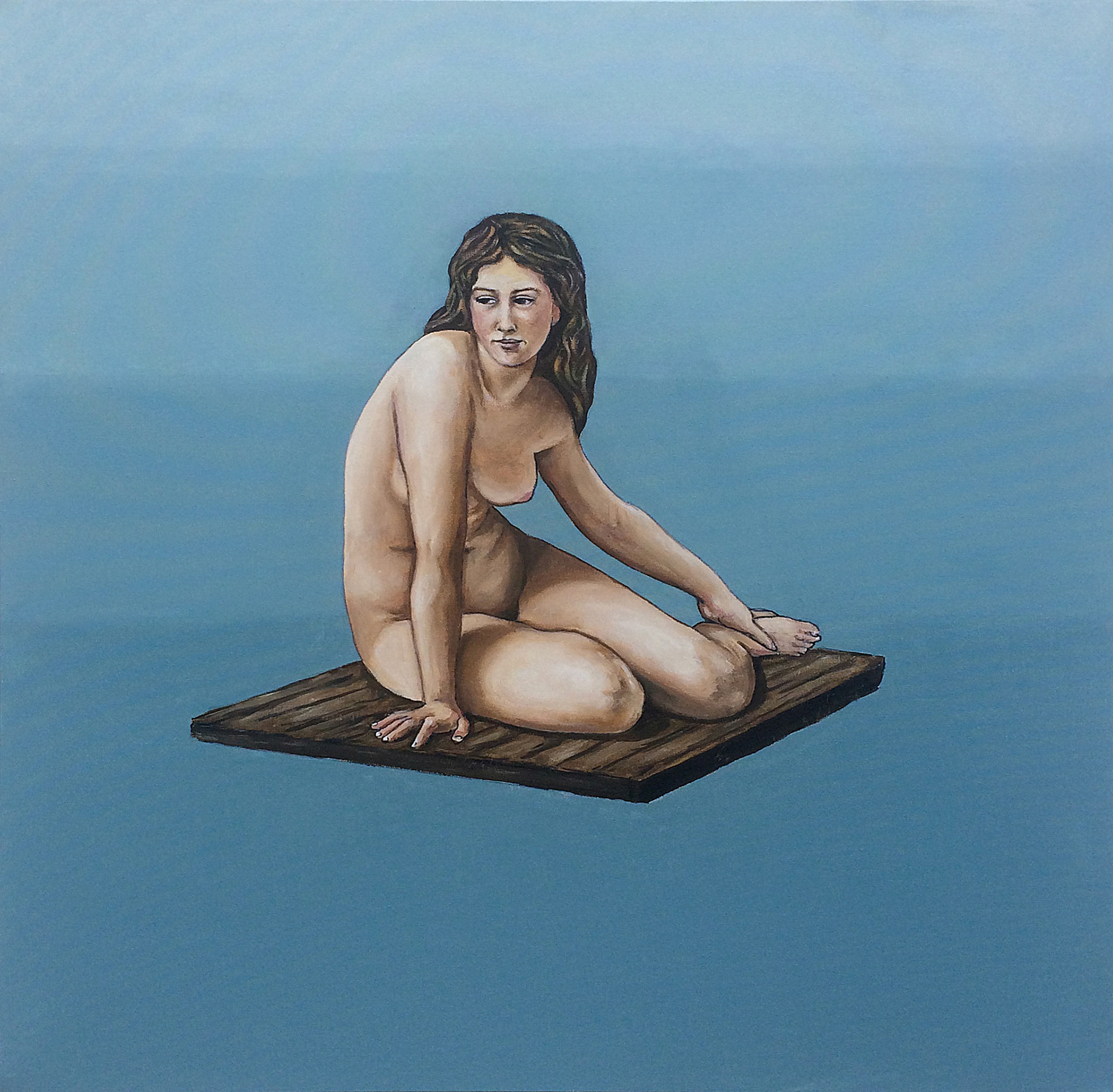 Grenzenlos, 2019, Öl auf Leinwand, 90x90cm