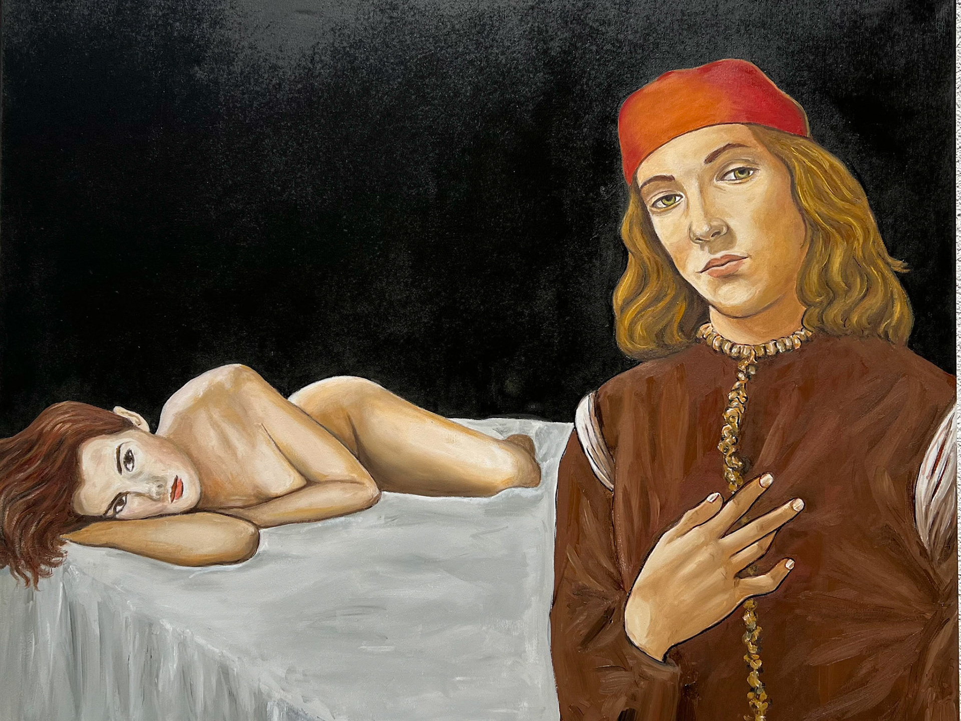 Stolz und Anmut, 2022, Öl auf Leinwand, 80x100cm