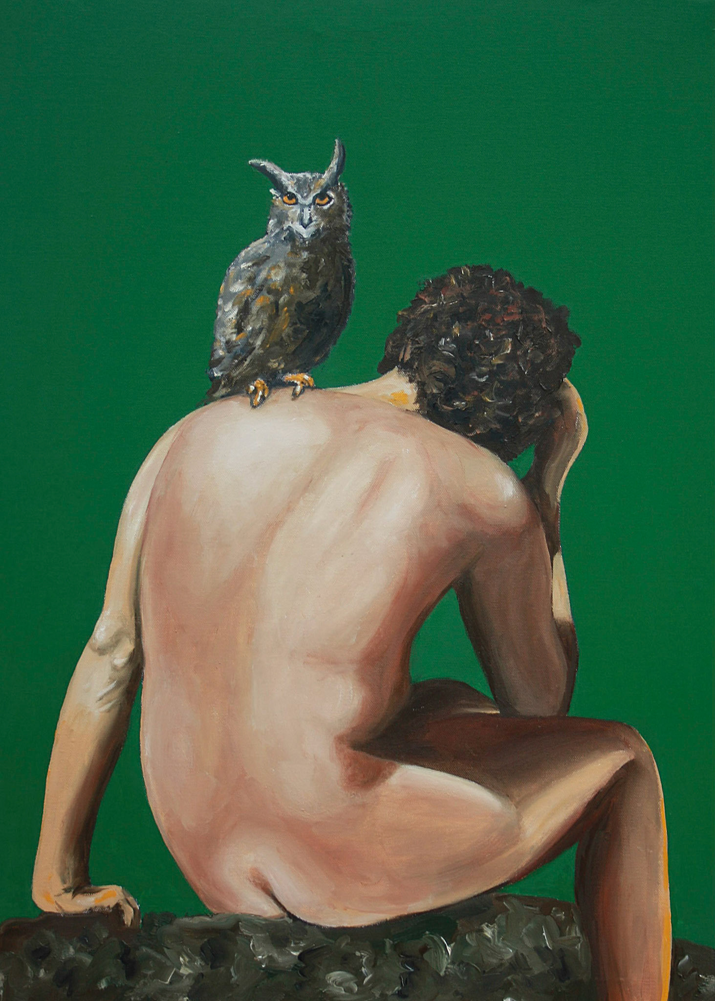 Melancholie, 2018, Öl auf Leinwand, 100x80cm