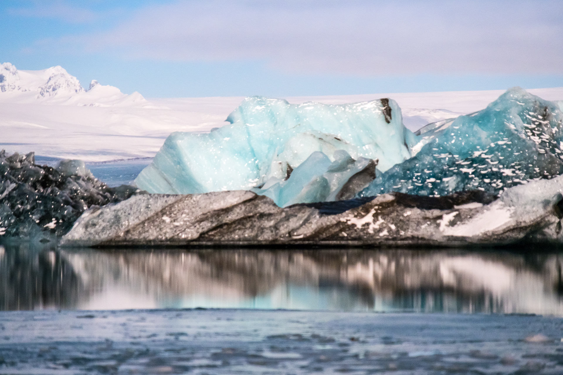 Jökulsárlón - Long exposure at night