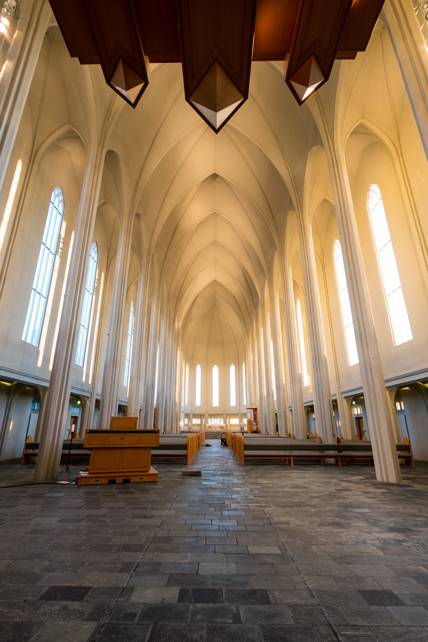 Inside HallGrímskirkja Church